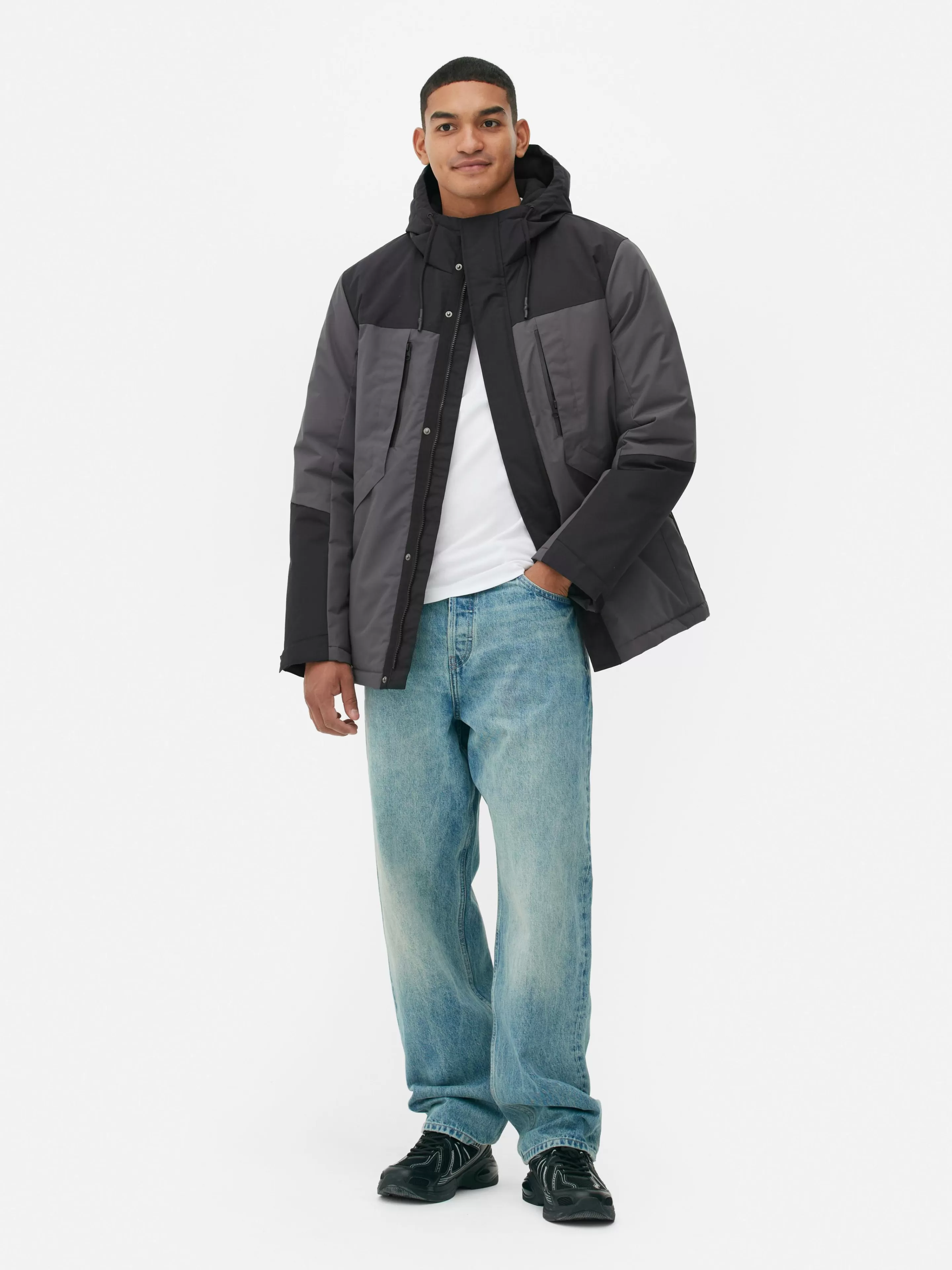 Hombre Primark Abrigos Y Chaquetas | Abrigo Corto Bicolor