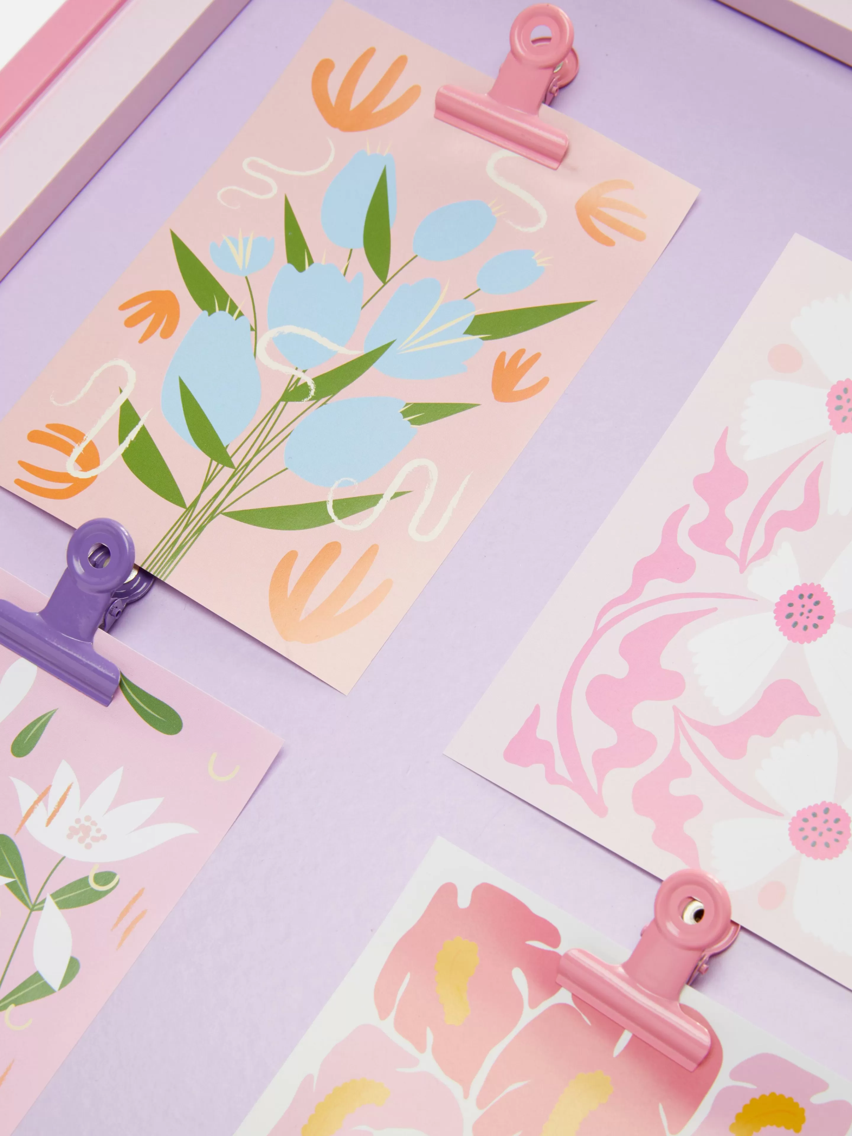 Primark Marcos Y Adornos De Pared | Adorno De Pared Colgante Con Clips Y Flores