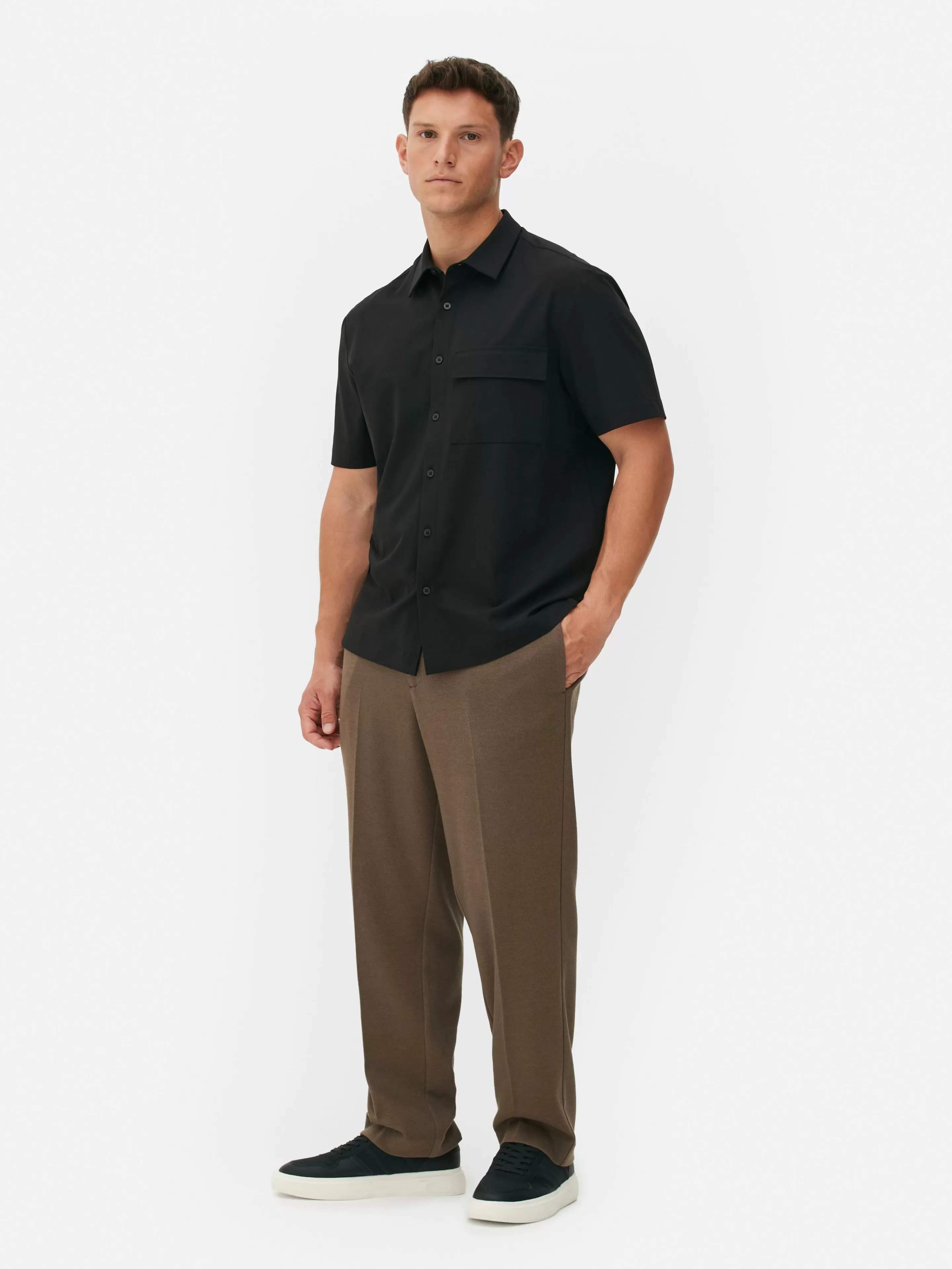 Camisa negra hombre primark shop