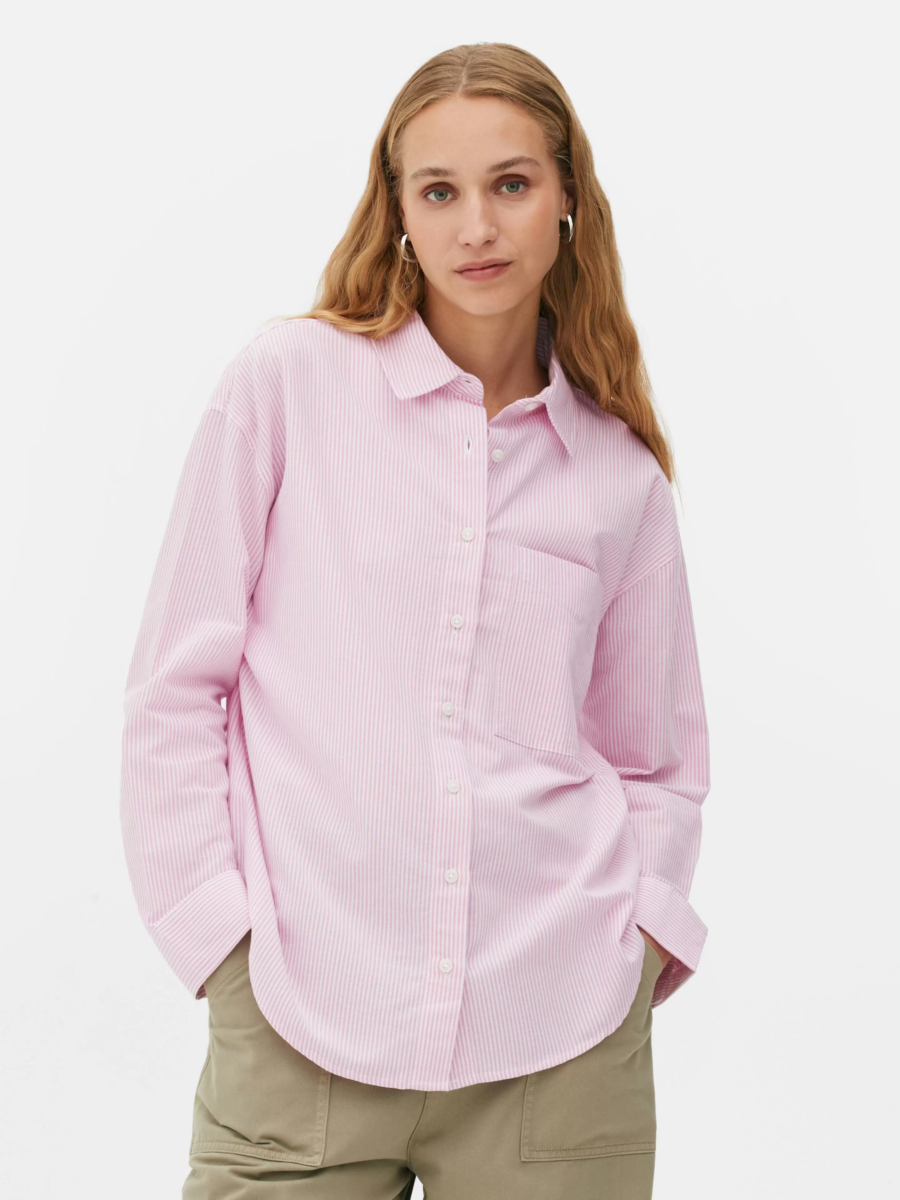 Mujer Primark Camisas Y Blusas | Camisa Oxford A Rayas