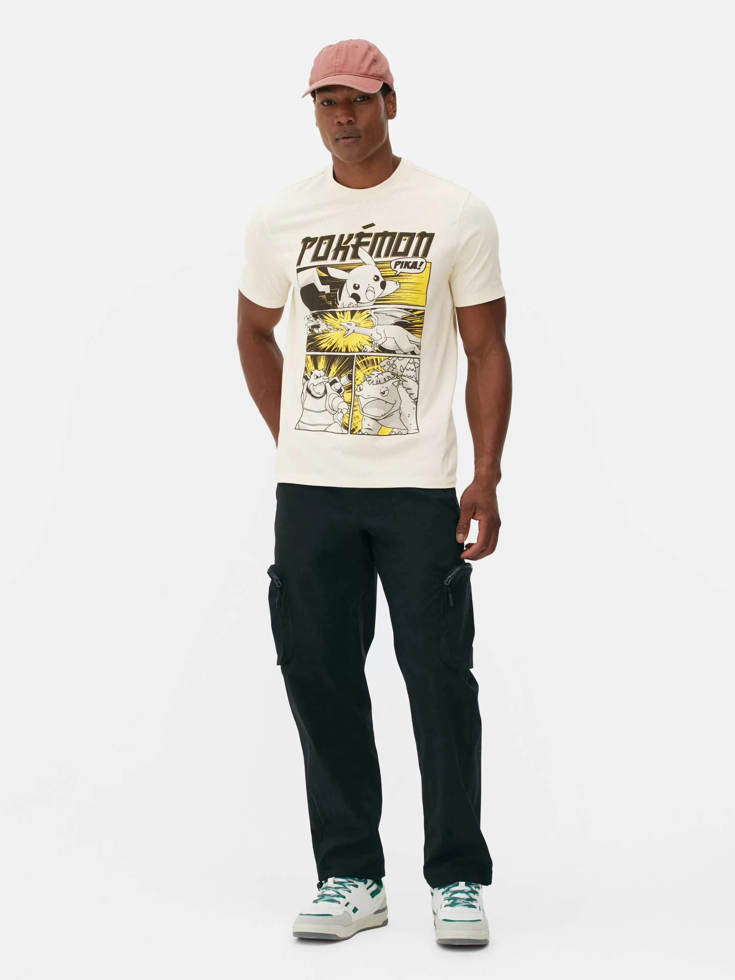 Hombre Primark Tops Y Camisetas | Camiseta Con Cómic De Pokémon