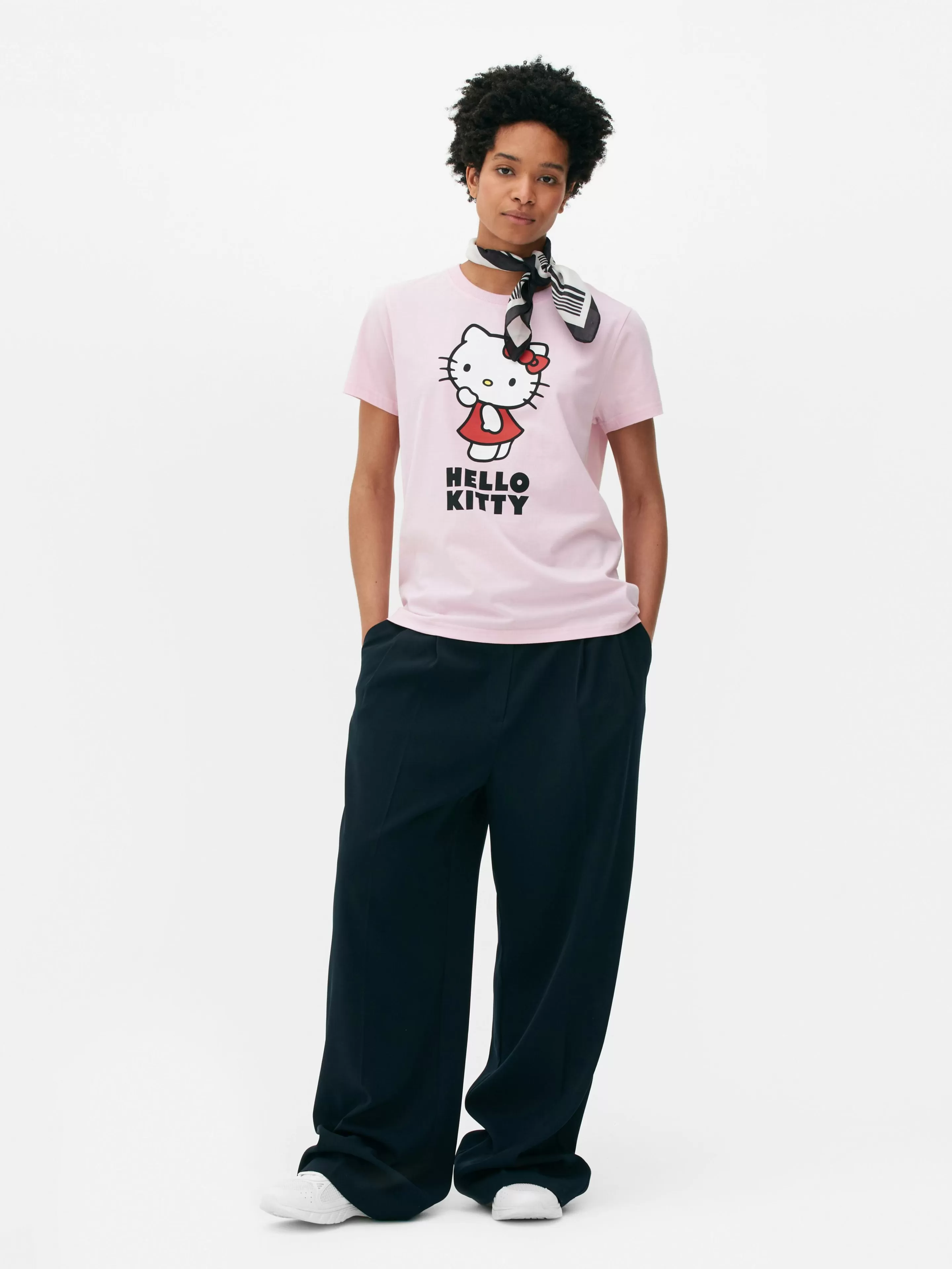 Mujer Primark Tops Y Camisetas | Camiseta Con Estampado De Hello Kitty