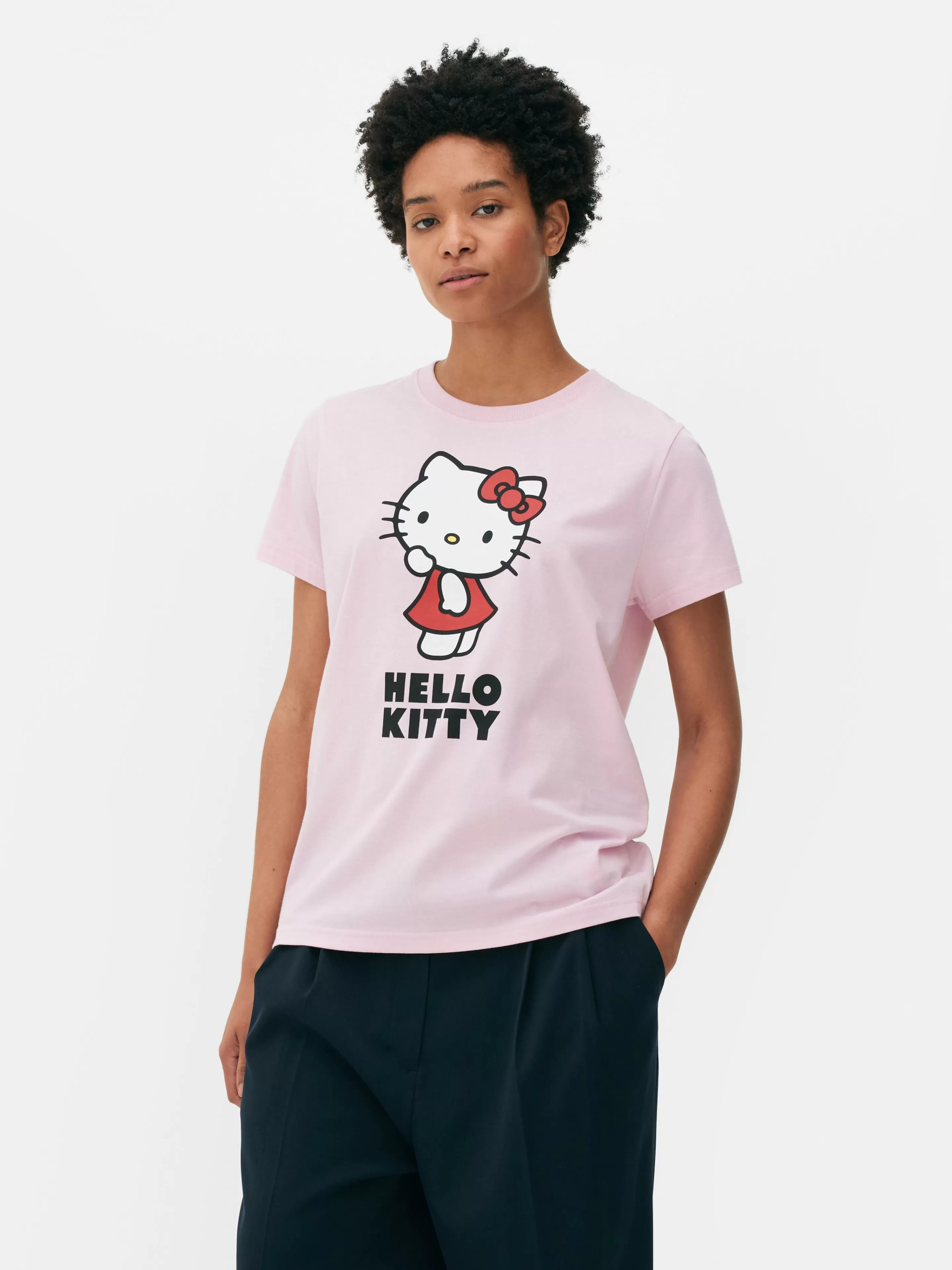 Mujer Primark Tops Y Camisetas | Camiseta Con Estampado De Hello Kitty