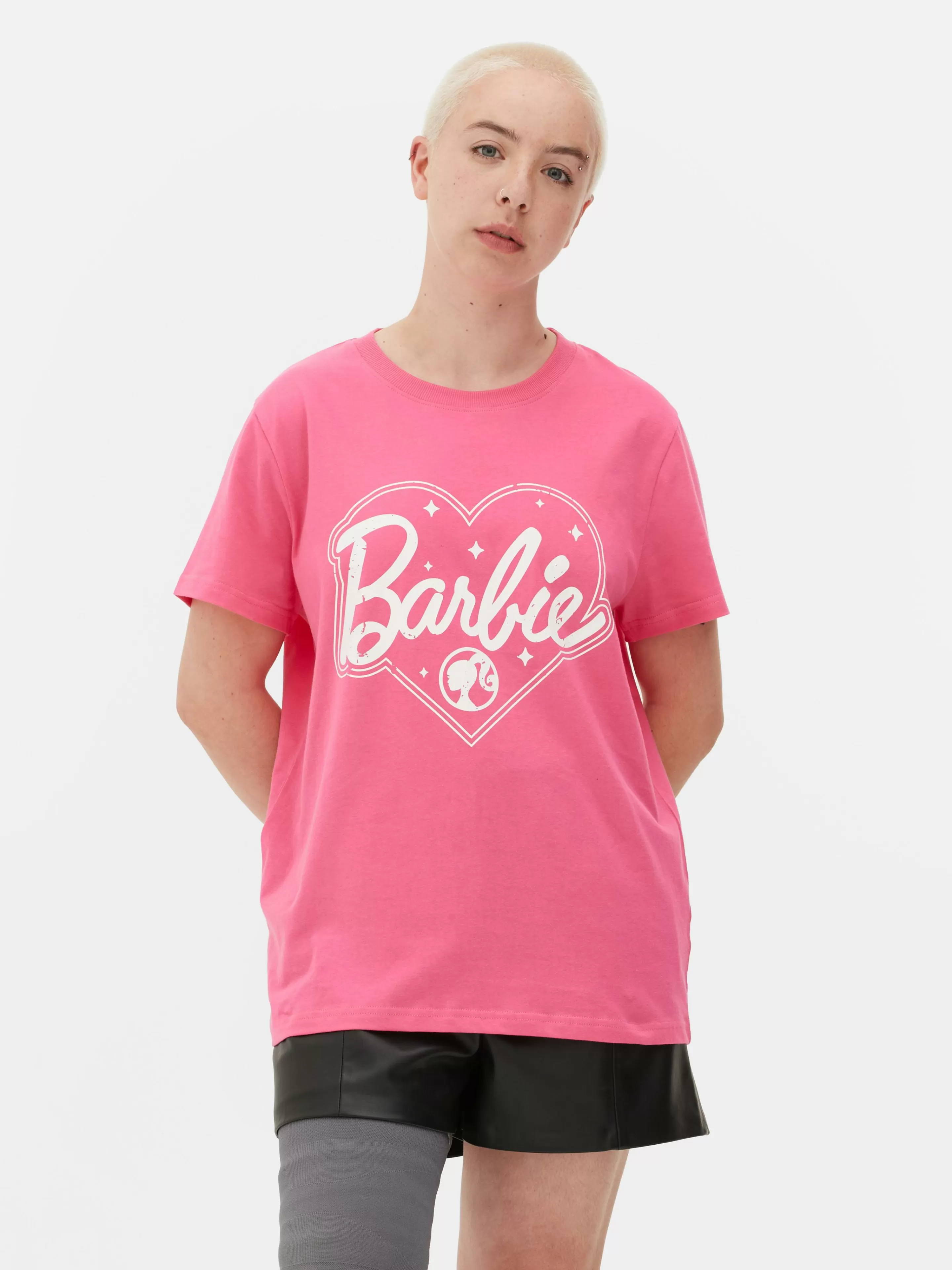 Mujer Primark Tops Y Camisetas | Camiseta Con Estampado Gráfico De Barbie