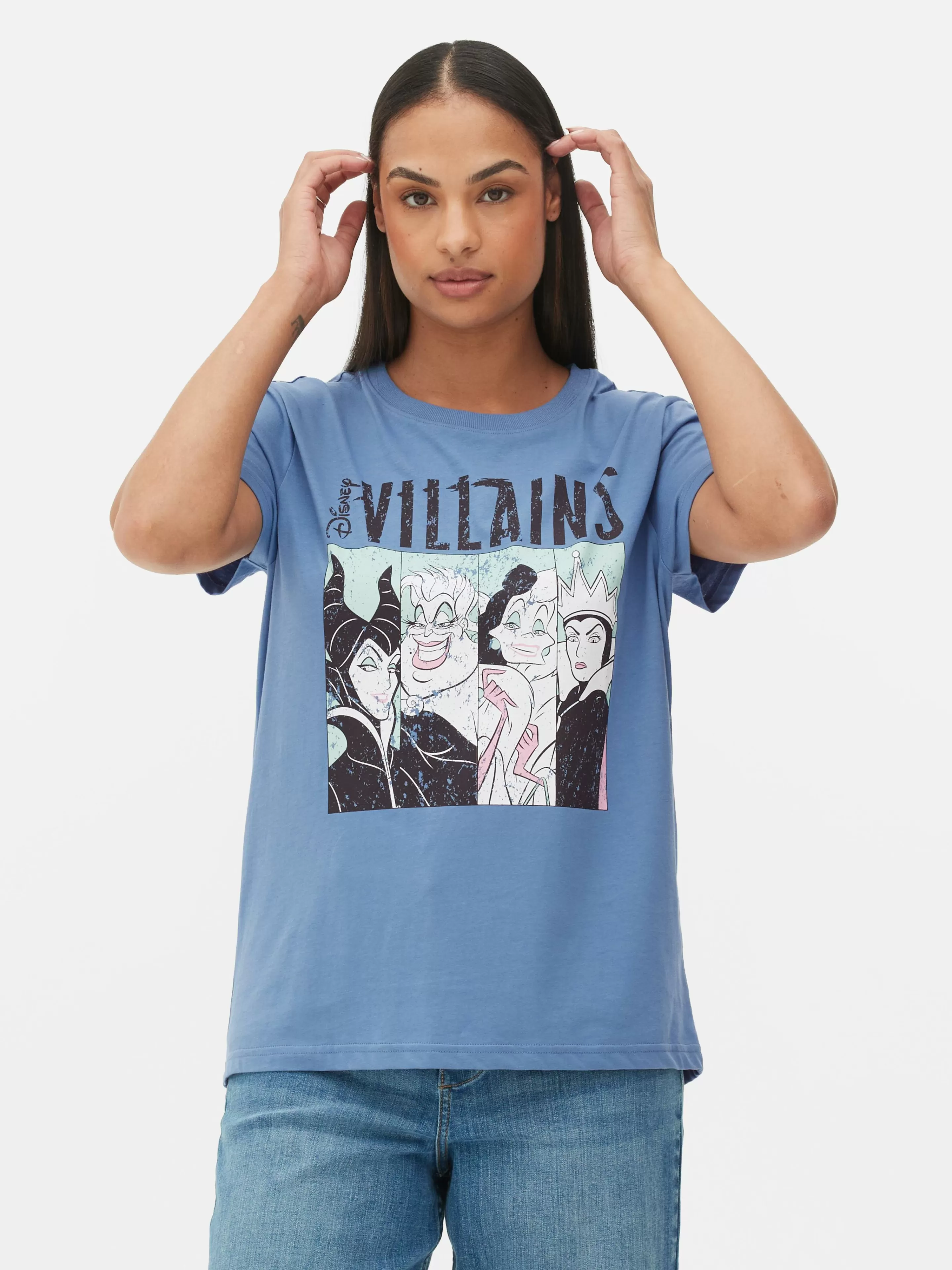 Mujer Primark Tops Y Camisetas | Camiseta Con Estampado Gráfico De Los Villanos De Disney