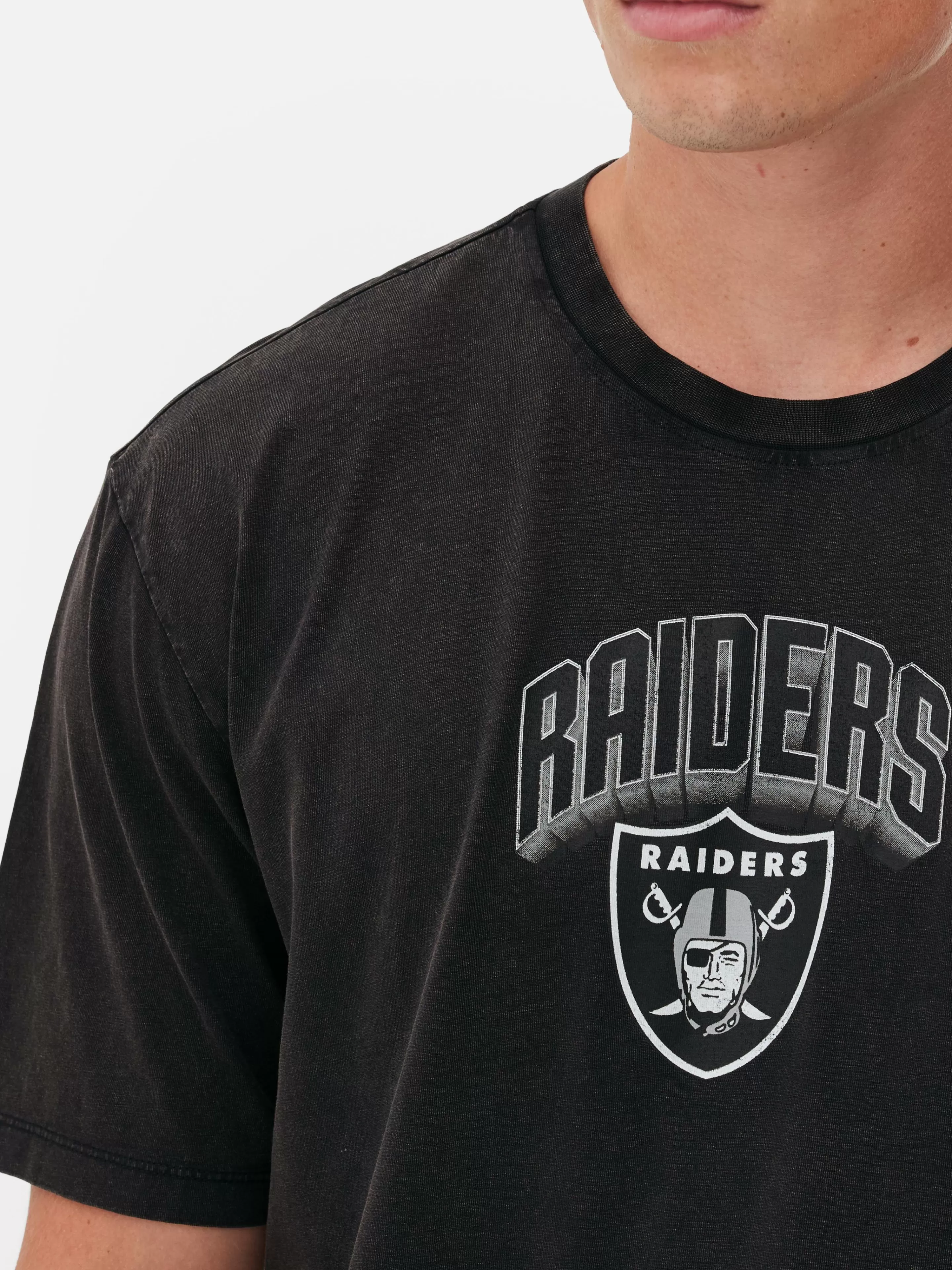 Hombre Primark Camisetas Y Sudaderas Con Estampado Gráfico | Tops Y Camisetas | Camiseta Con Gráfico De Las Vegas Raiders De La NFL