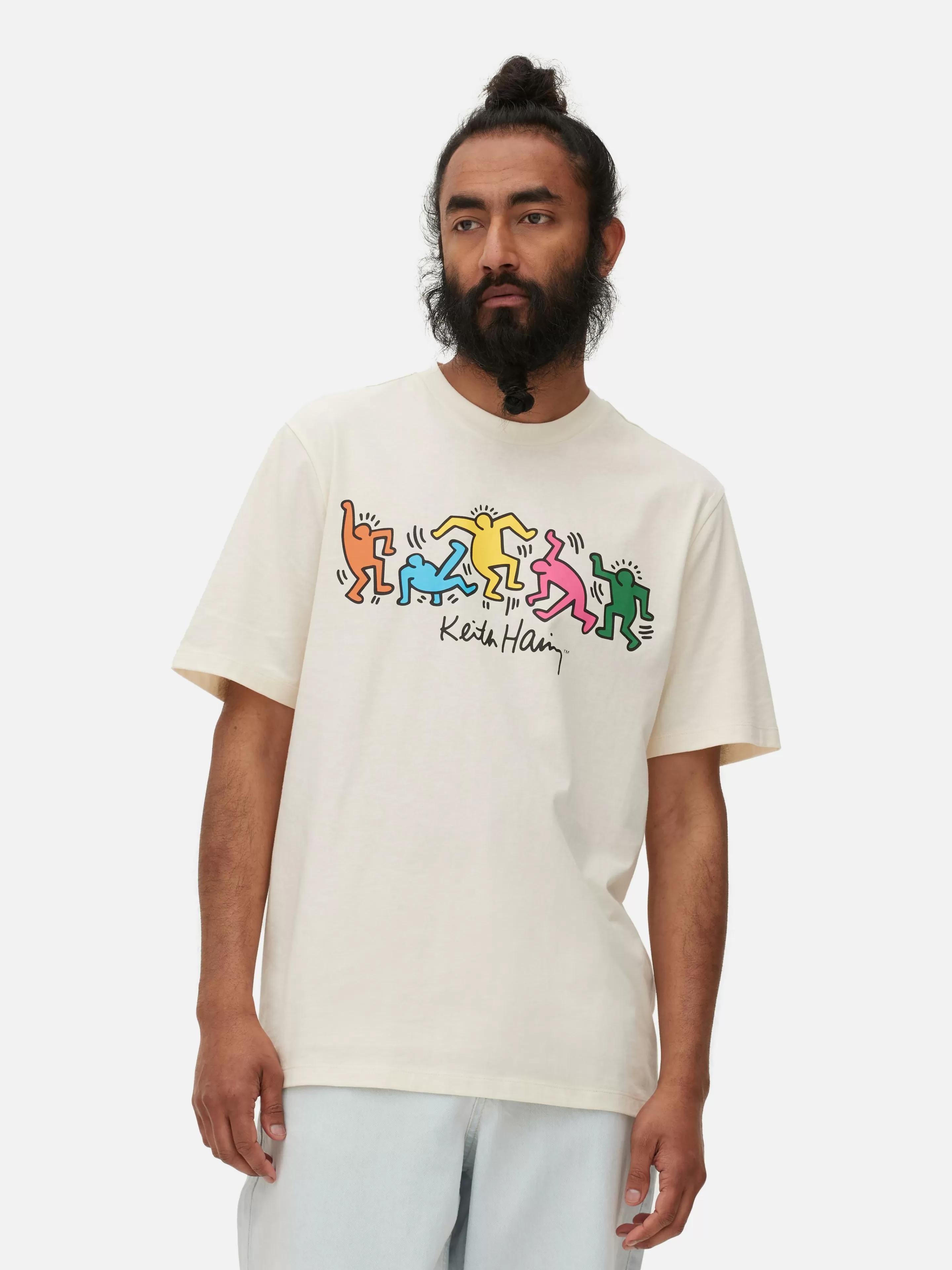 Hombre Primark Tops Y Camisetas | Camiseta Con «Untitled (Dance)» De Keith Haring