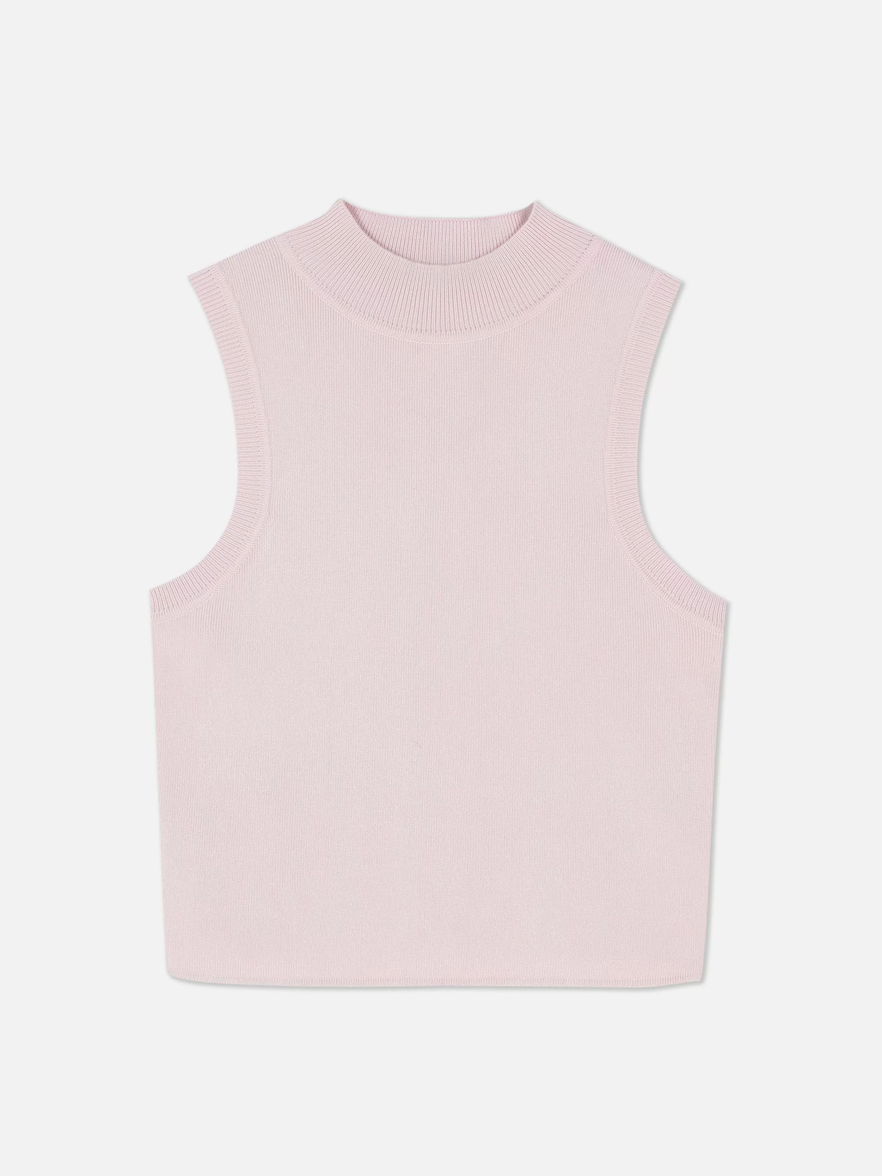 Mujer Primark Tops Y Camisetas | Camiseta Corta Sin Mangas De Cuello Alto