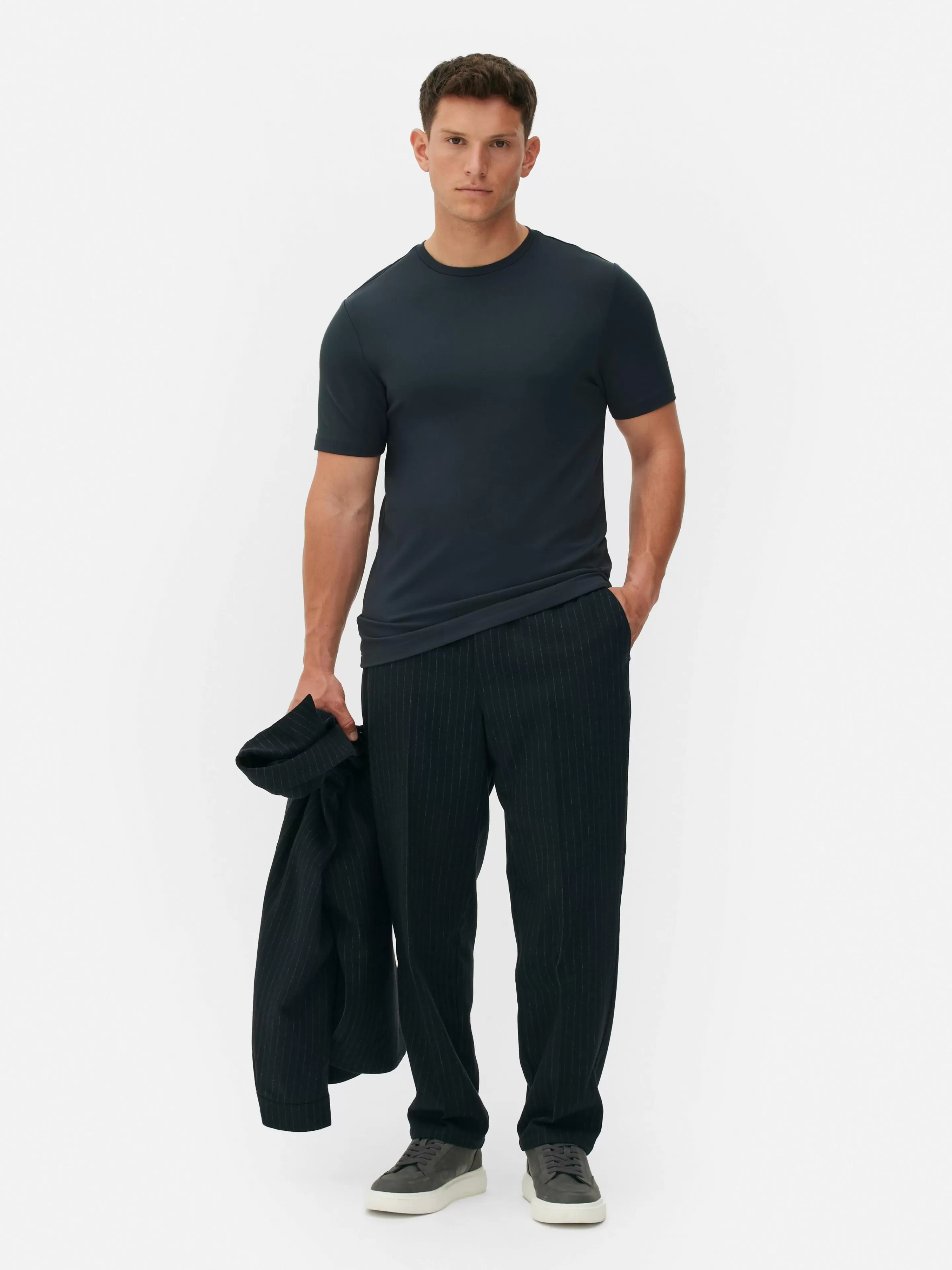Hombre Primark Tops Y Camisetas | Camiseta De Corte Entallado De Kem
