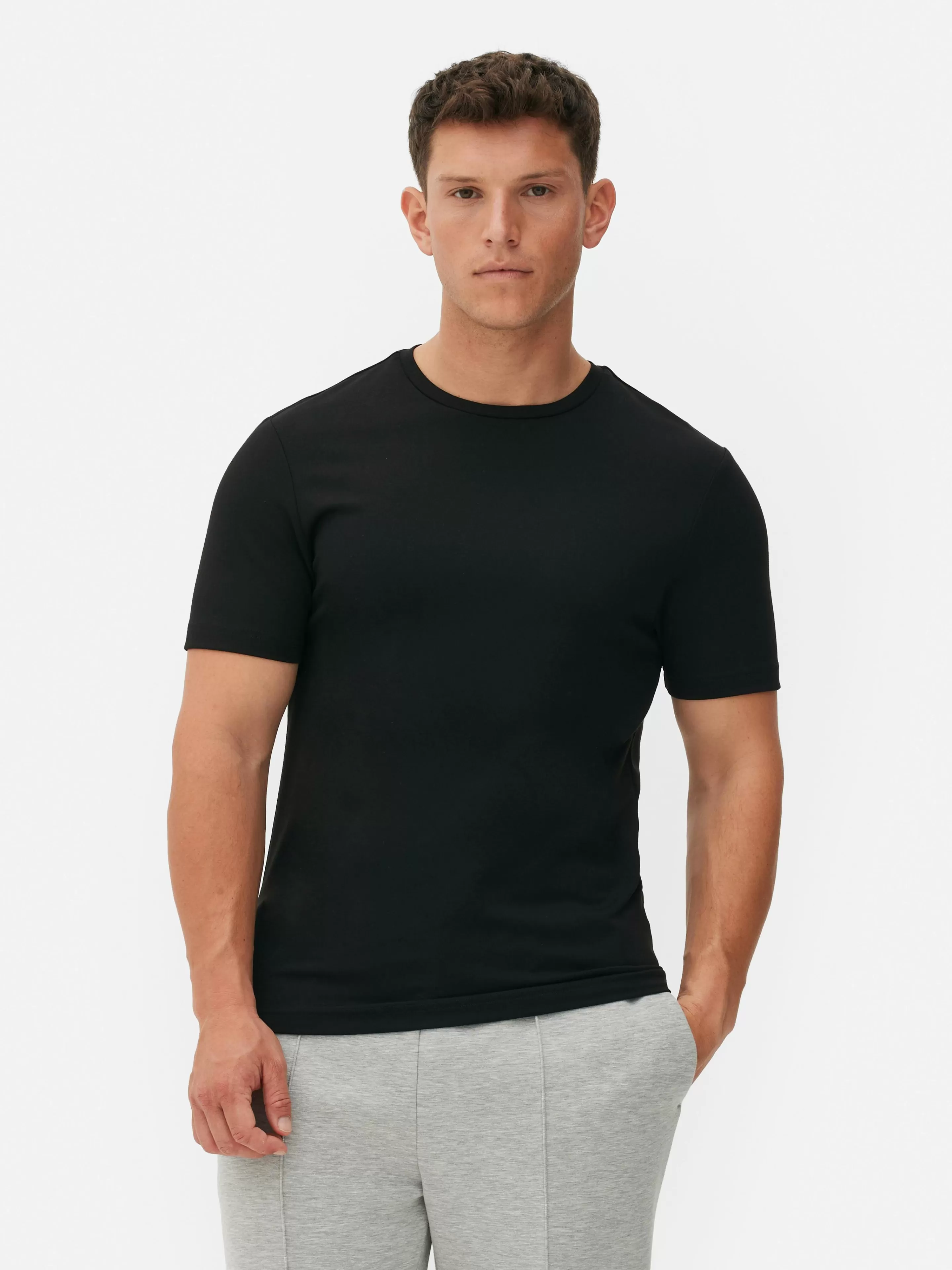 Hombre Primark Tops Y Camisetas | Camiseta De Cuello Redondo Estampada De Kem