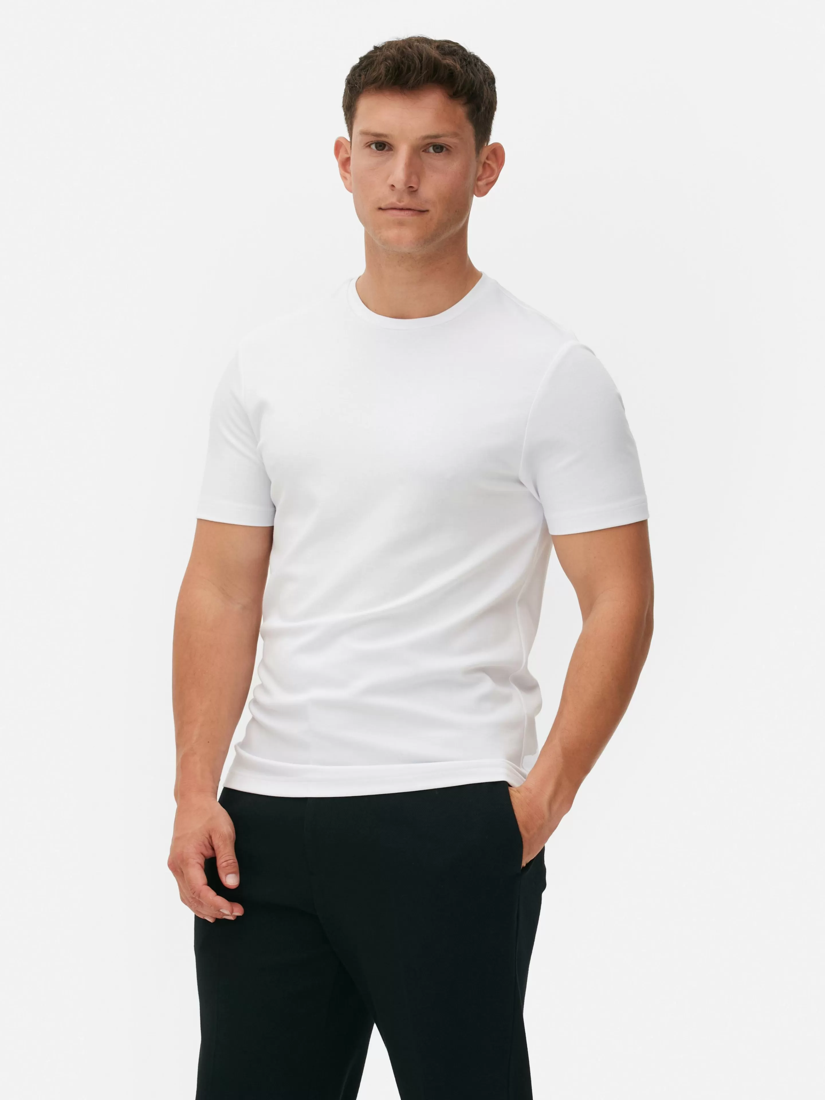 Hombre Primark Tops Y Camisetas | Camiseta De Cuello Redondo Estampada De Kem