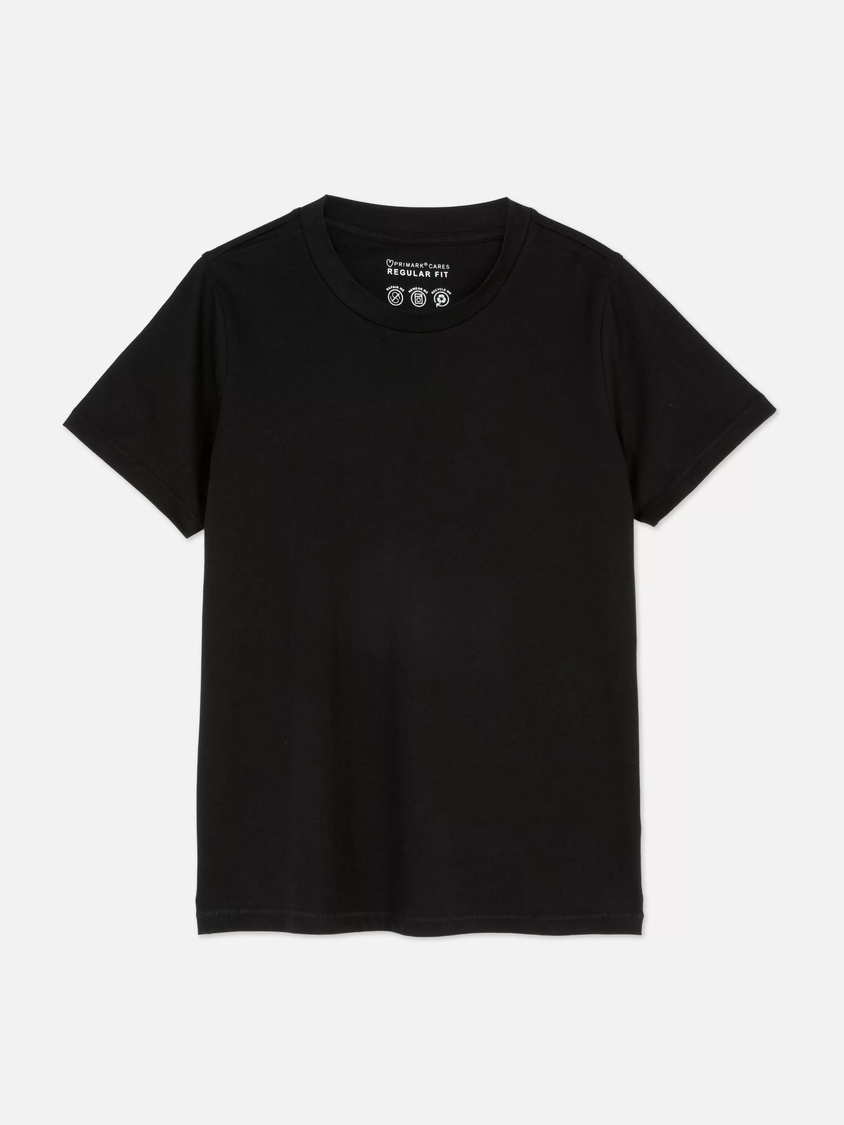 Mujer Primark Tops Y Camisetas | Camiseta De Cuello Redondo Y Corte Recto