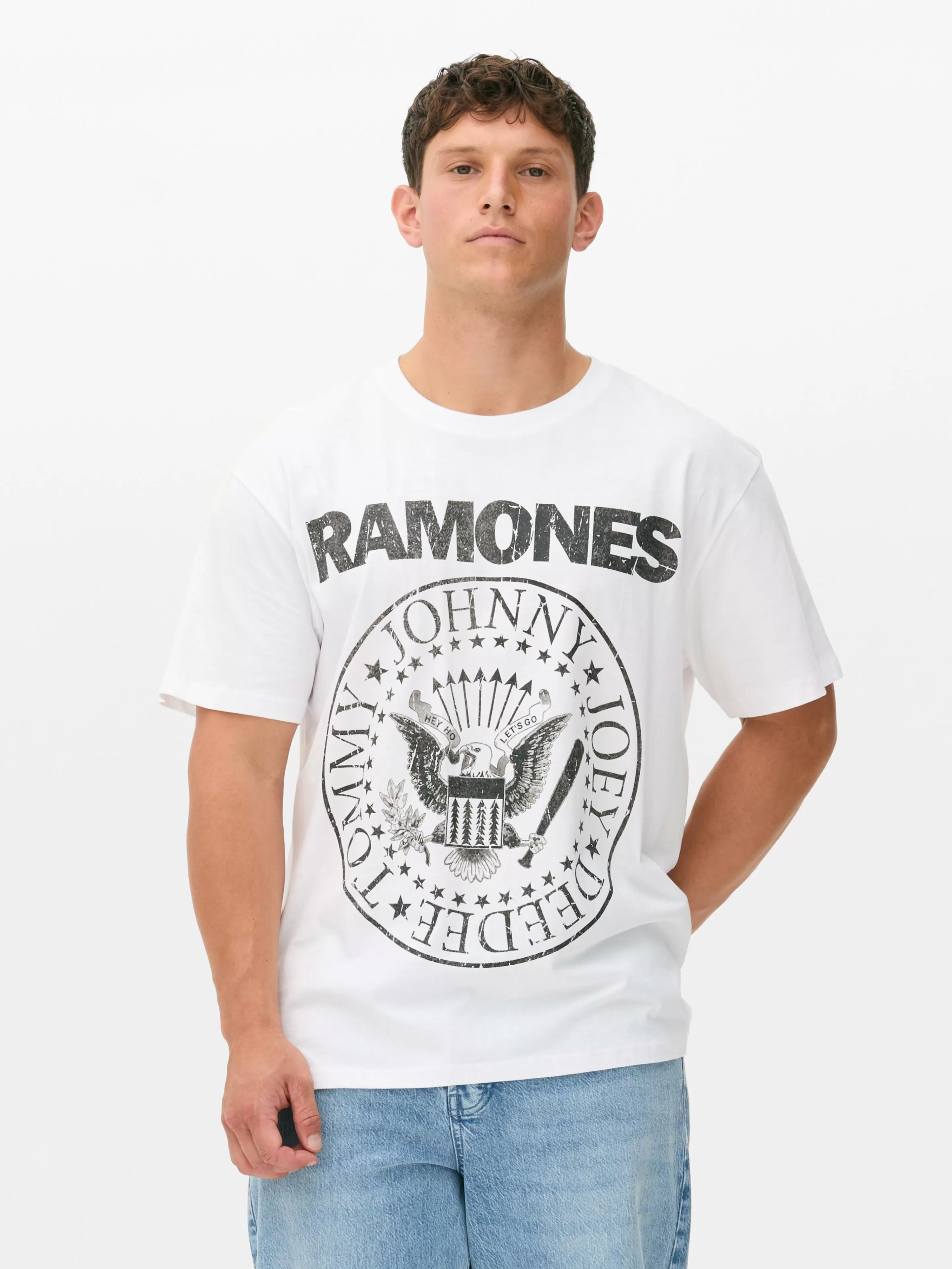 Hombre Primark Camisetas Y Sudaderas Con Estampado Gráfico | Tops Y Camisetas | Camiseta De Gira De Ramones