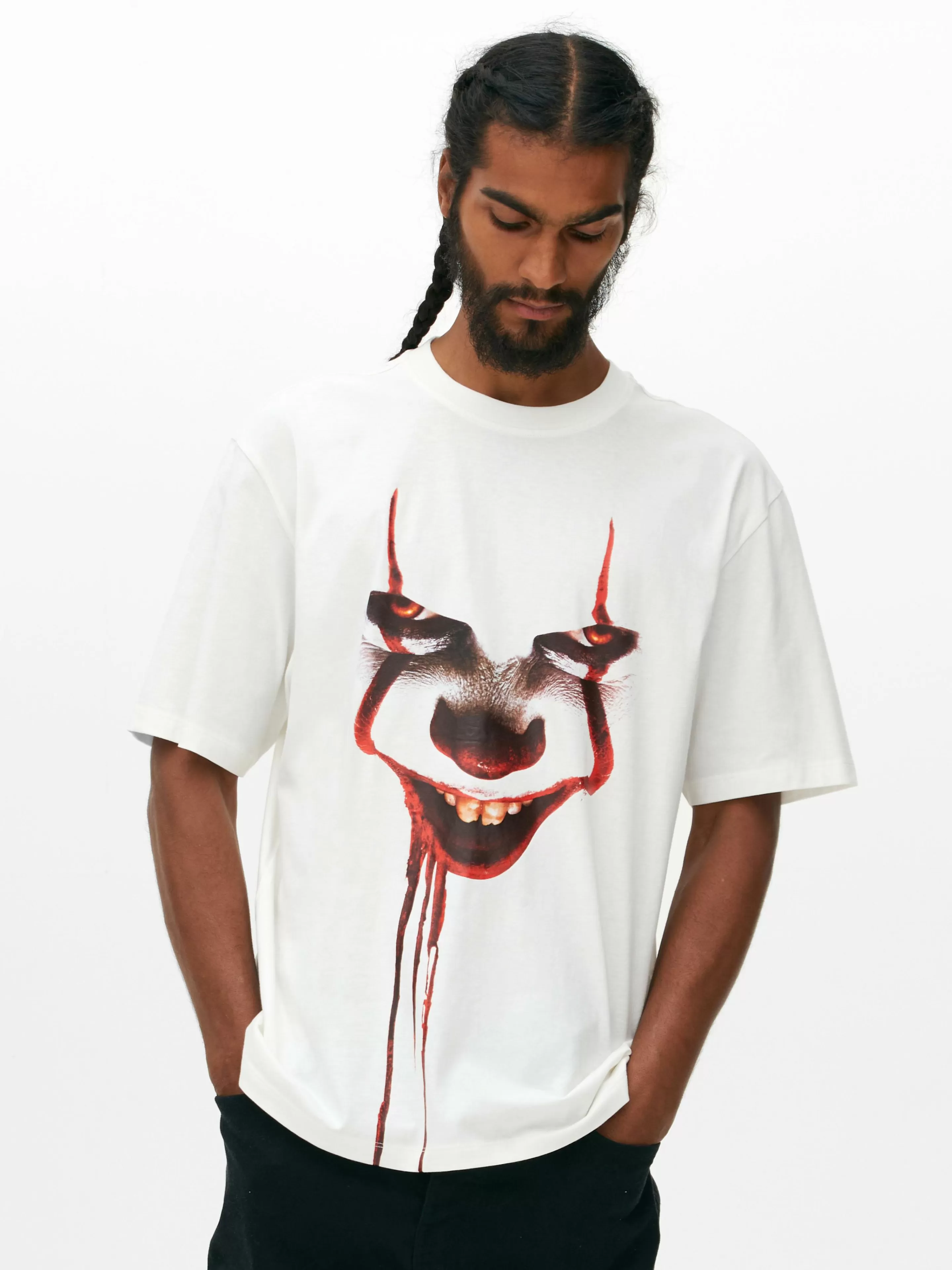 Hombre Primark Camisetas Y Sudaderas Con Estampado Gráfico | Tops Y Camisetas | Camiseta De IT (Pennywise)