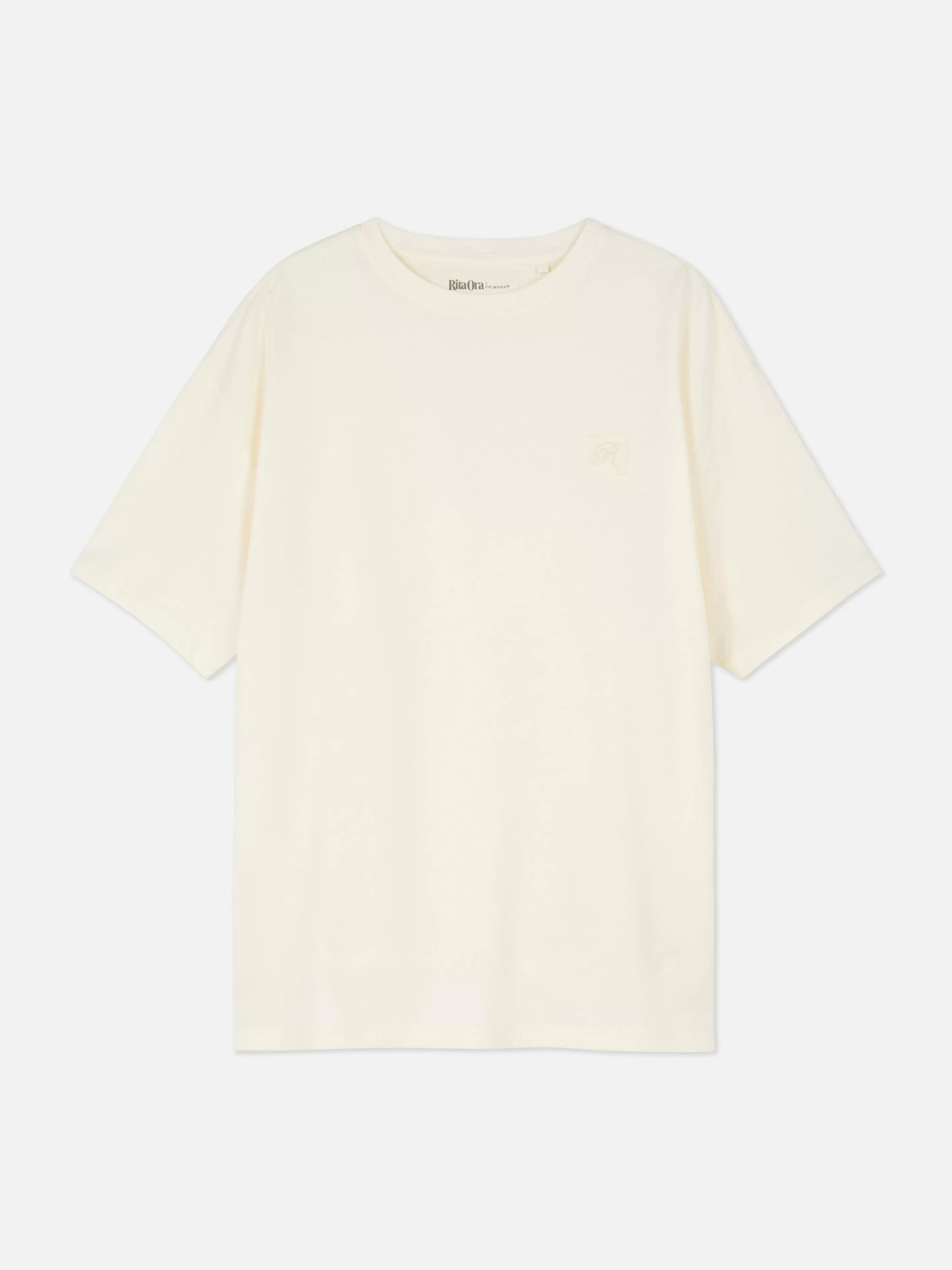 Mujer Primark Tops Y Camisetas | Camiseta De Manga Corta Boyfriend De Rita Ora