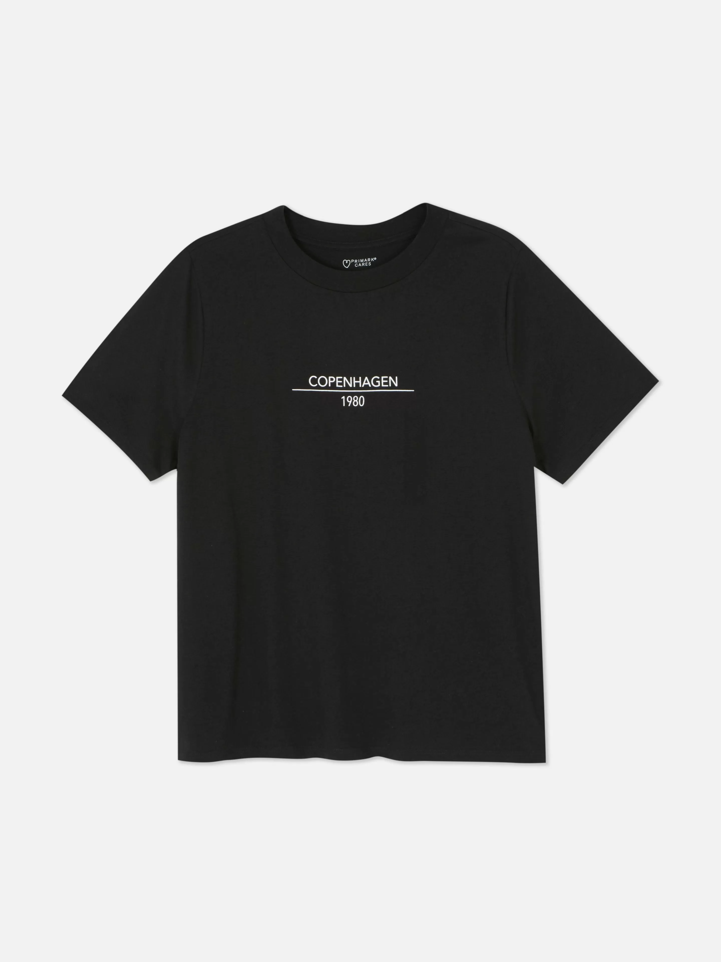 Mujer Primark Tops Y Camisetas | Camiseta De Manga Corta Con Estampado Gráfico