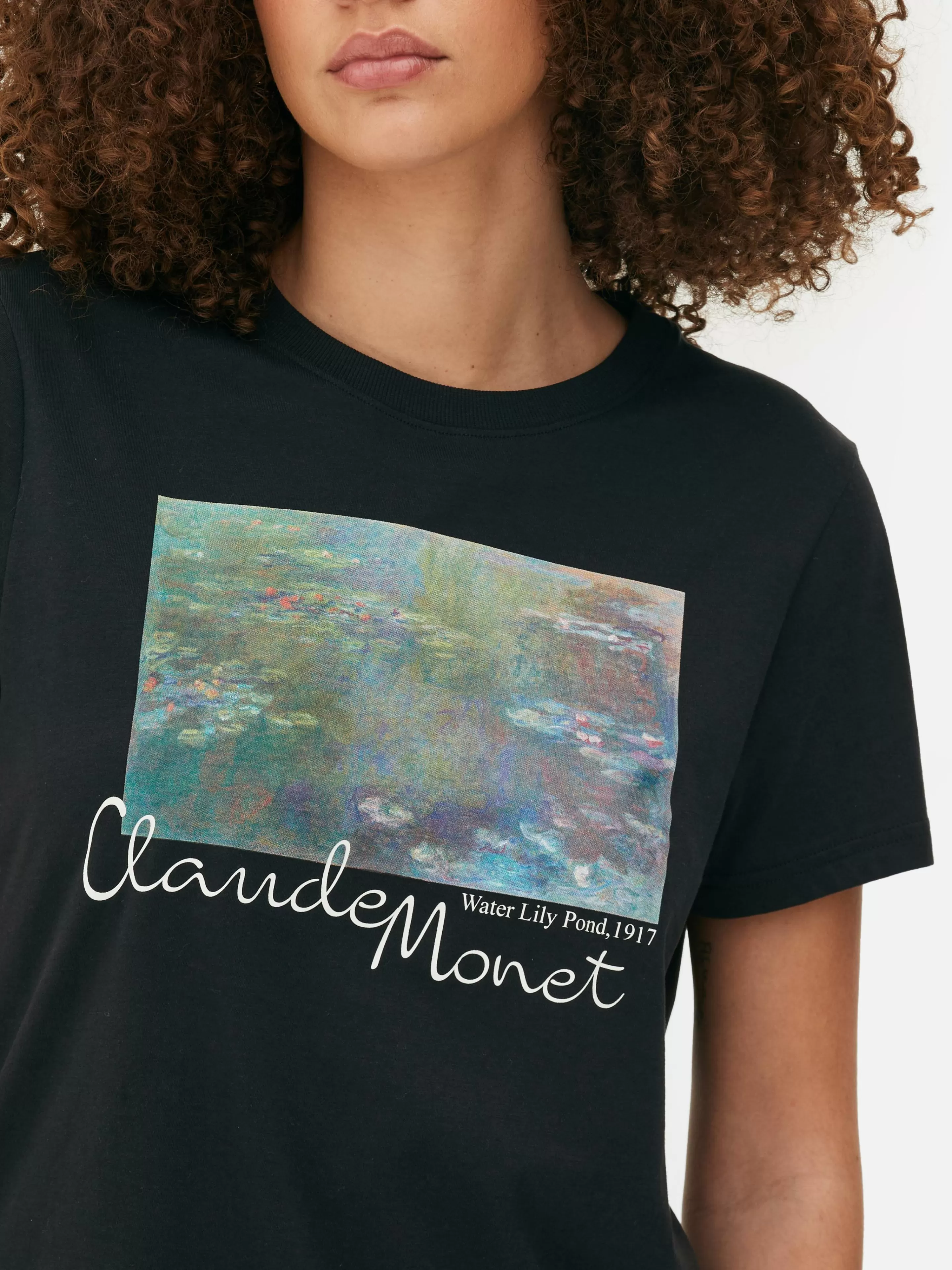 Mujer Primark Tops Y Camisetas | Camiseta De Manga Corta De Claude Monet