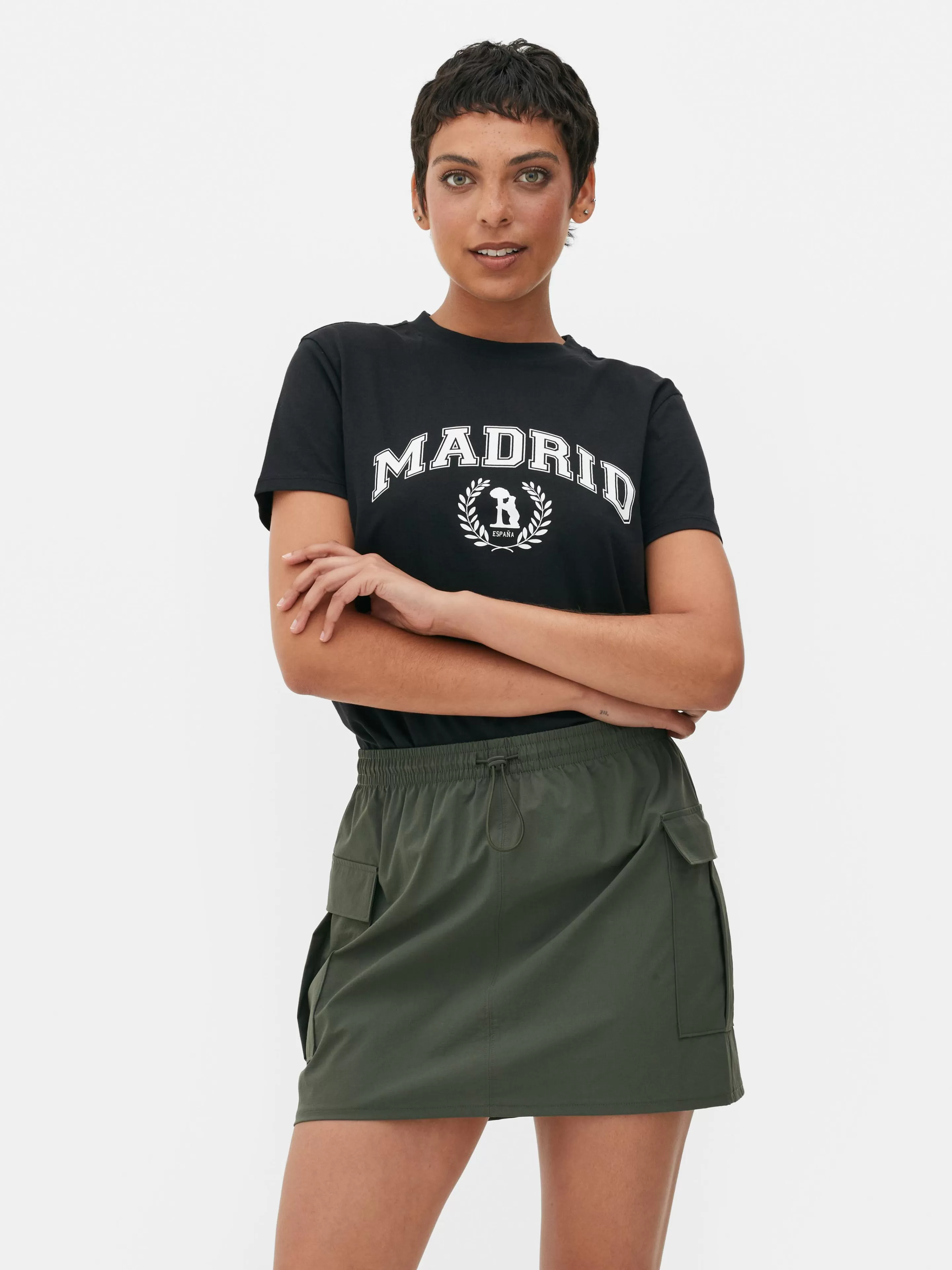 Mujer Primark Tops Y Camisetas | Camiseta De Manga Corta «Madrid»