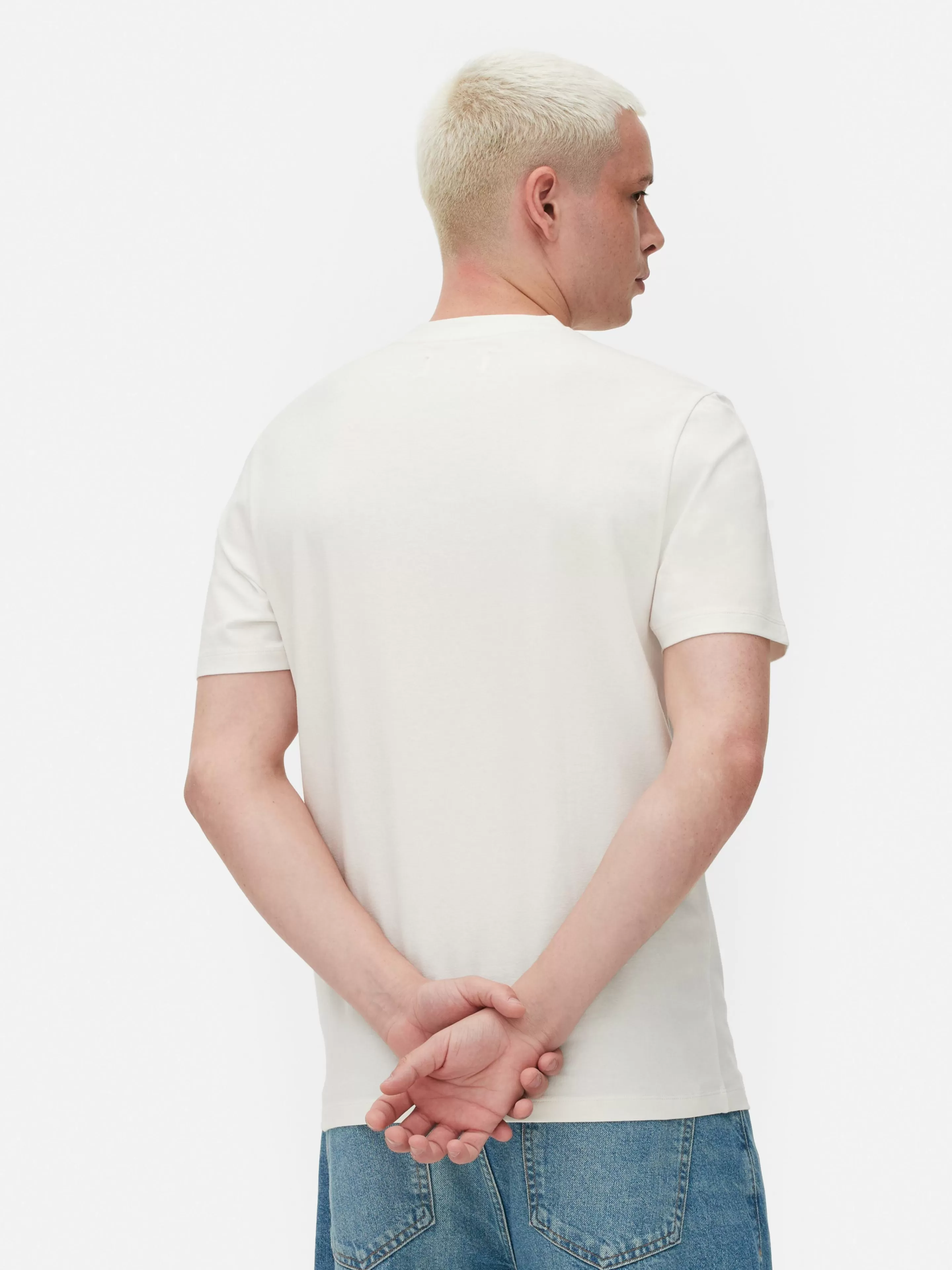 Hombre Primark Tops Y Camisetas | Camiseta De Manga Corta Y Corte Entallado