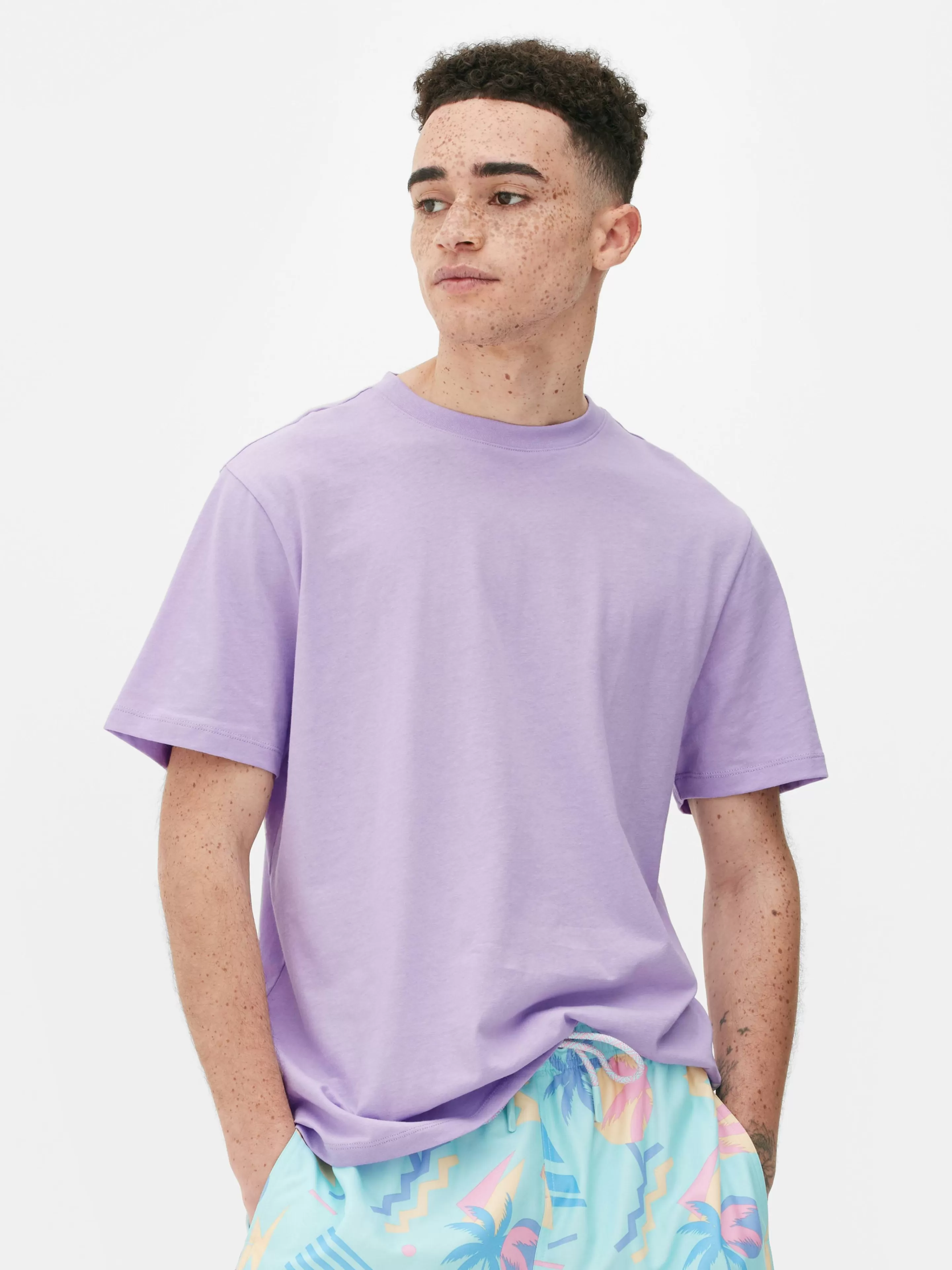 Hombre Primark Tops Y Camisetas | Camiseta De Manga Corta Y Cuello Redondo