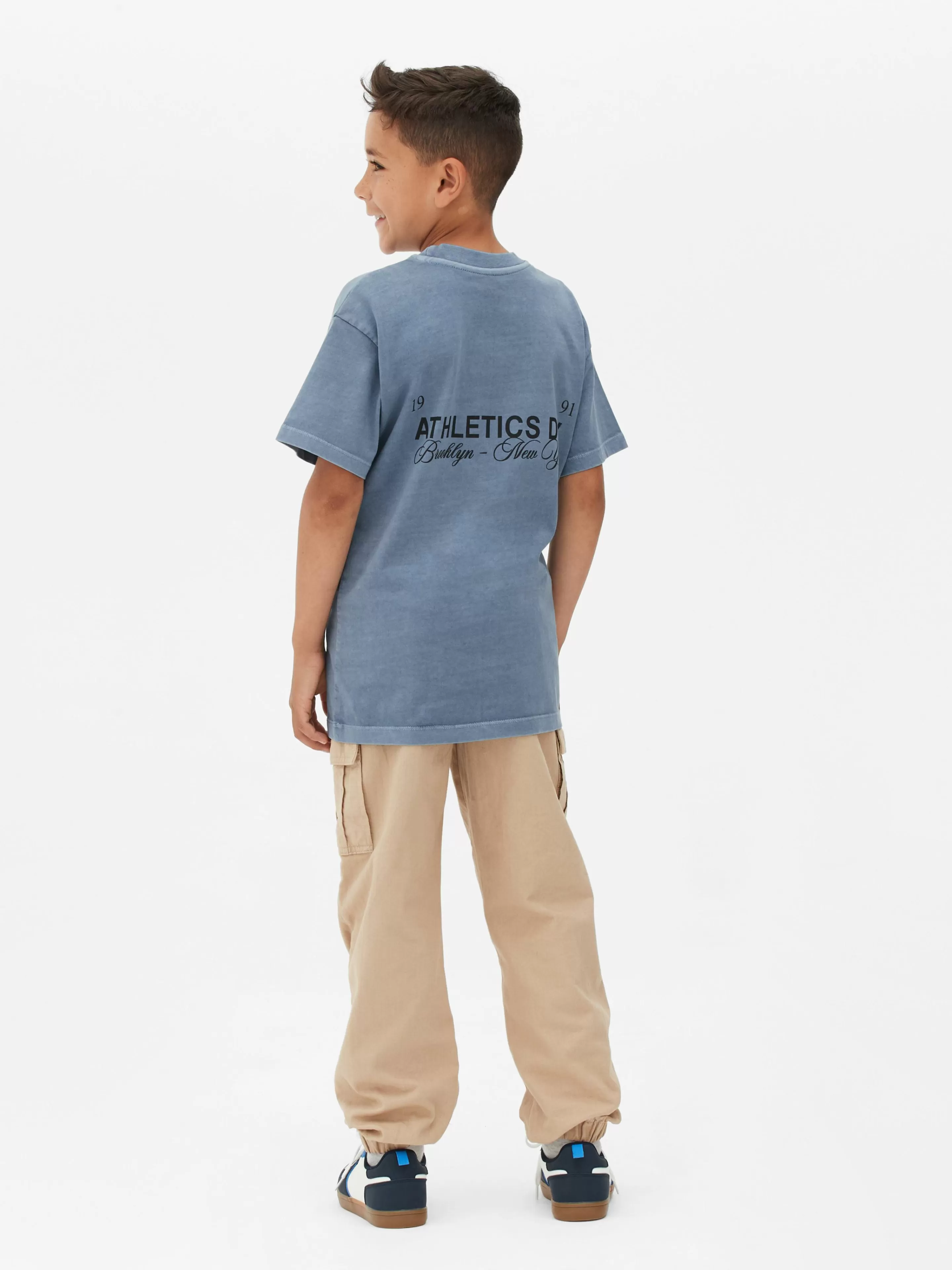 Niños Primark Tops Y Camisetas | Camiseta De Manga Corta Y Estampado Deportivo