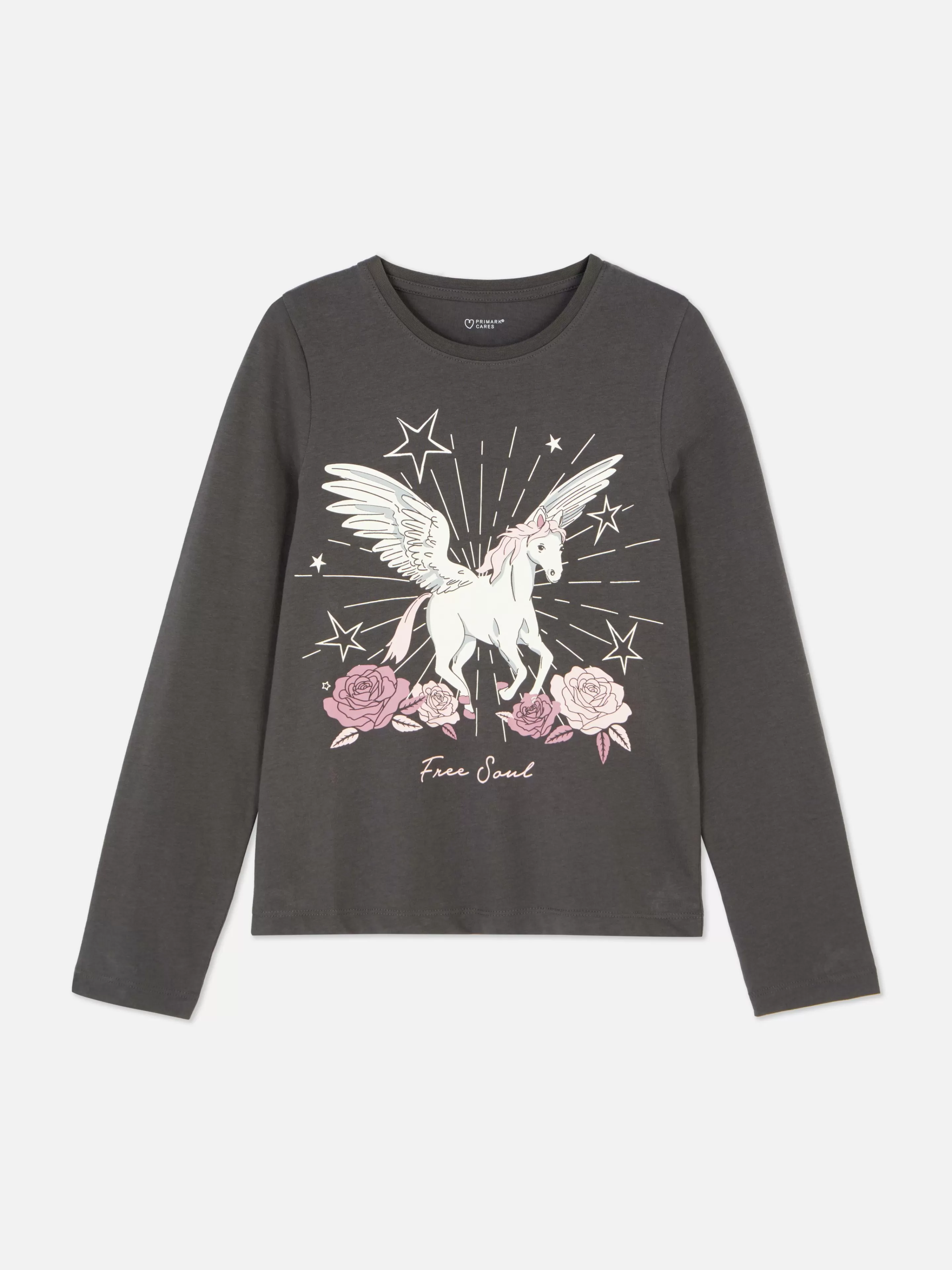 Niños Primark Tops Y Camisetas | Camiseta De Manga Larga Con Unicornio