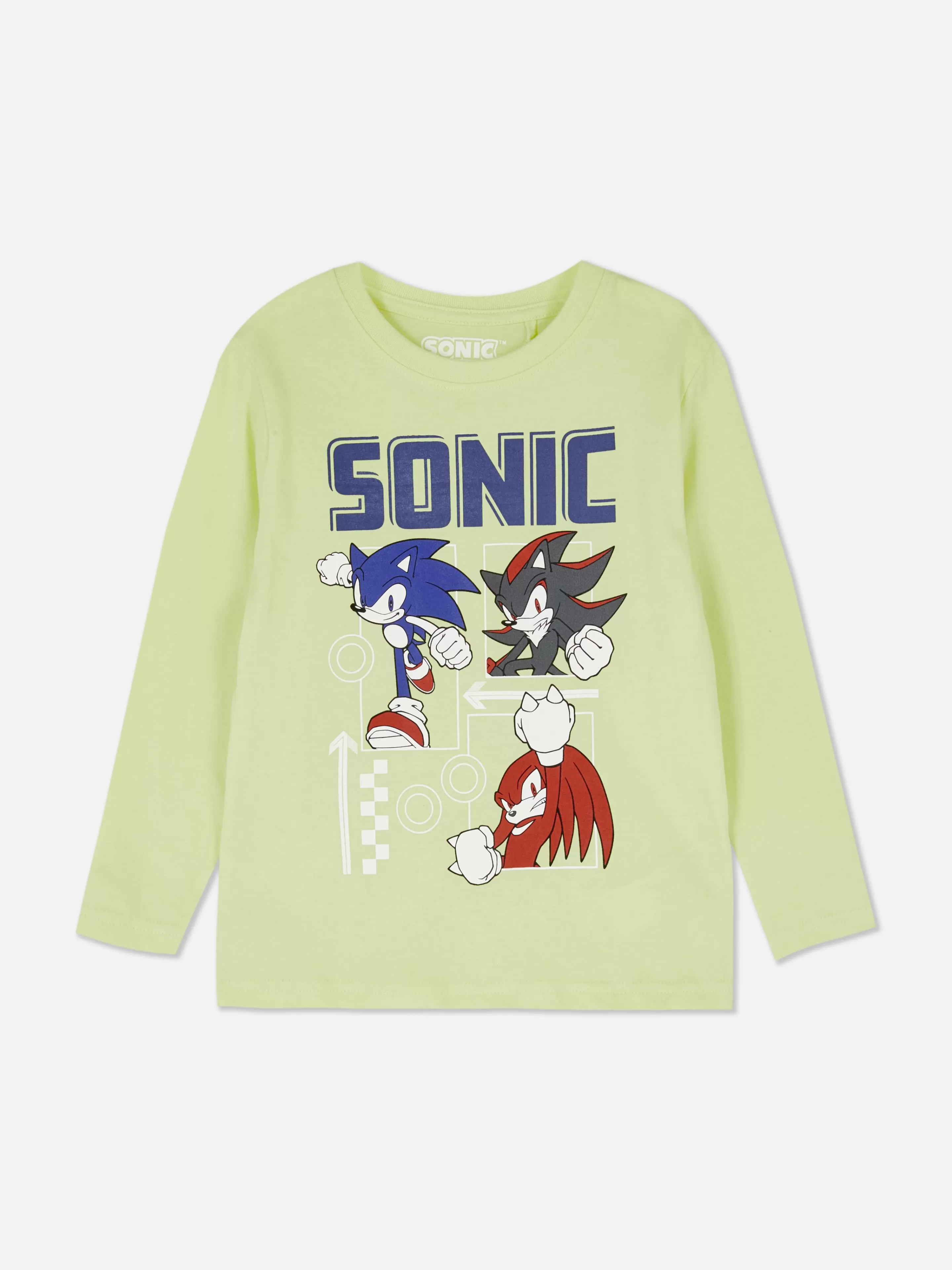 Niños Primark Tops Y Camisetas | Camiseta De Manga Larga De Sonic, El Erizo