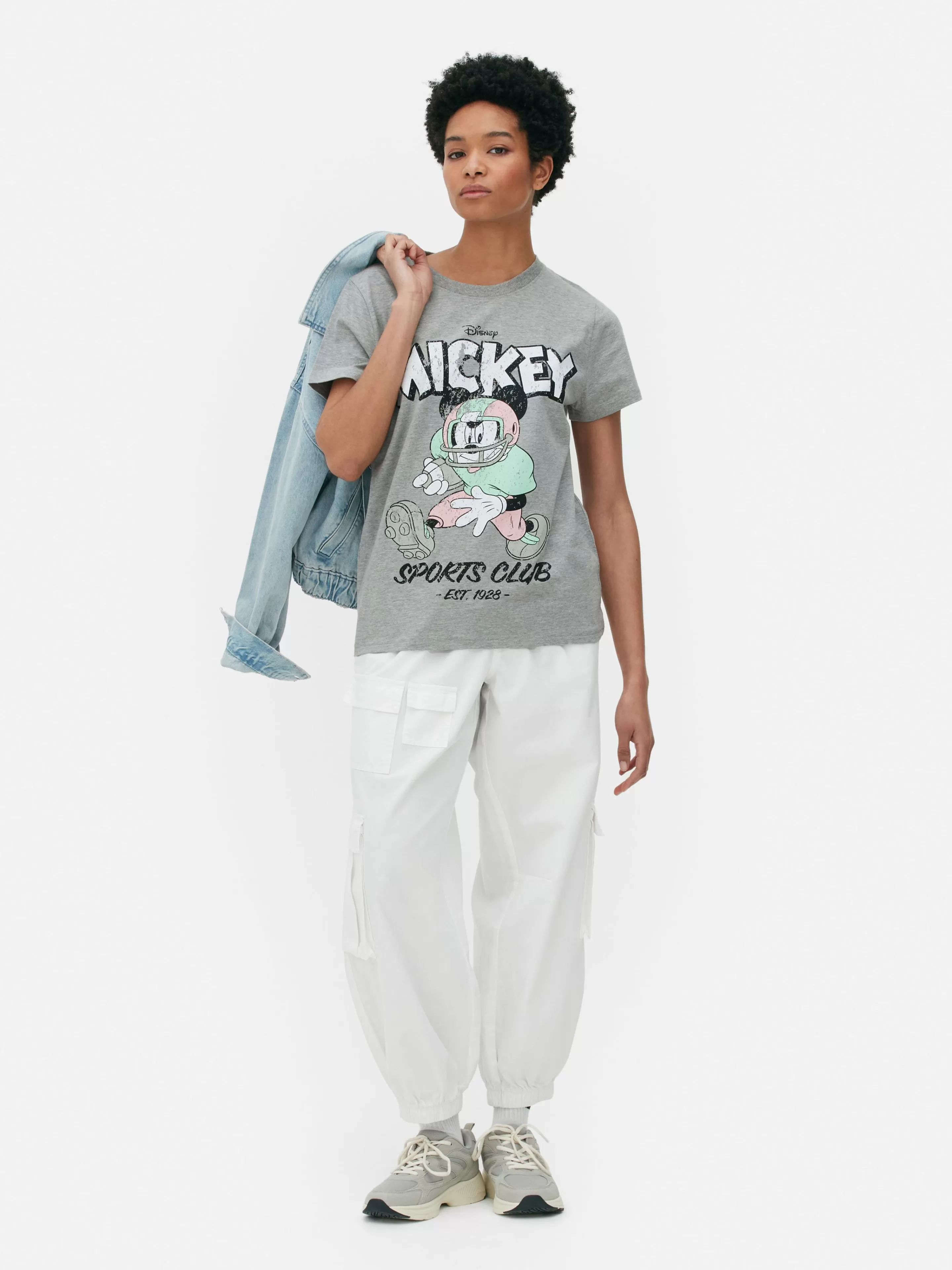 Mujer Primark Tops Y Camisetas | Camiseta De Mickey Mouse Sports Club De Disney