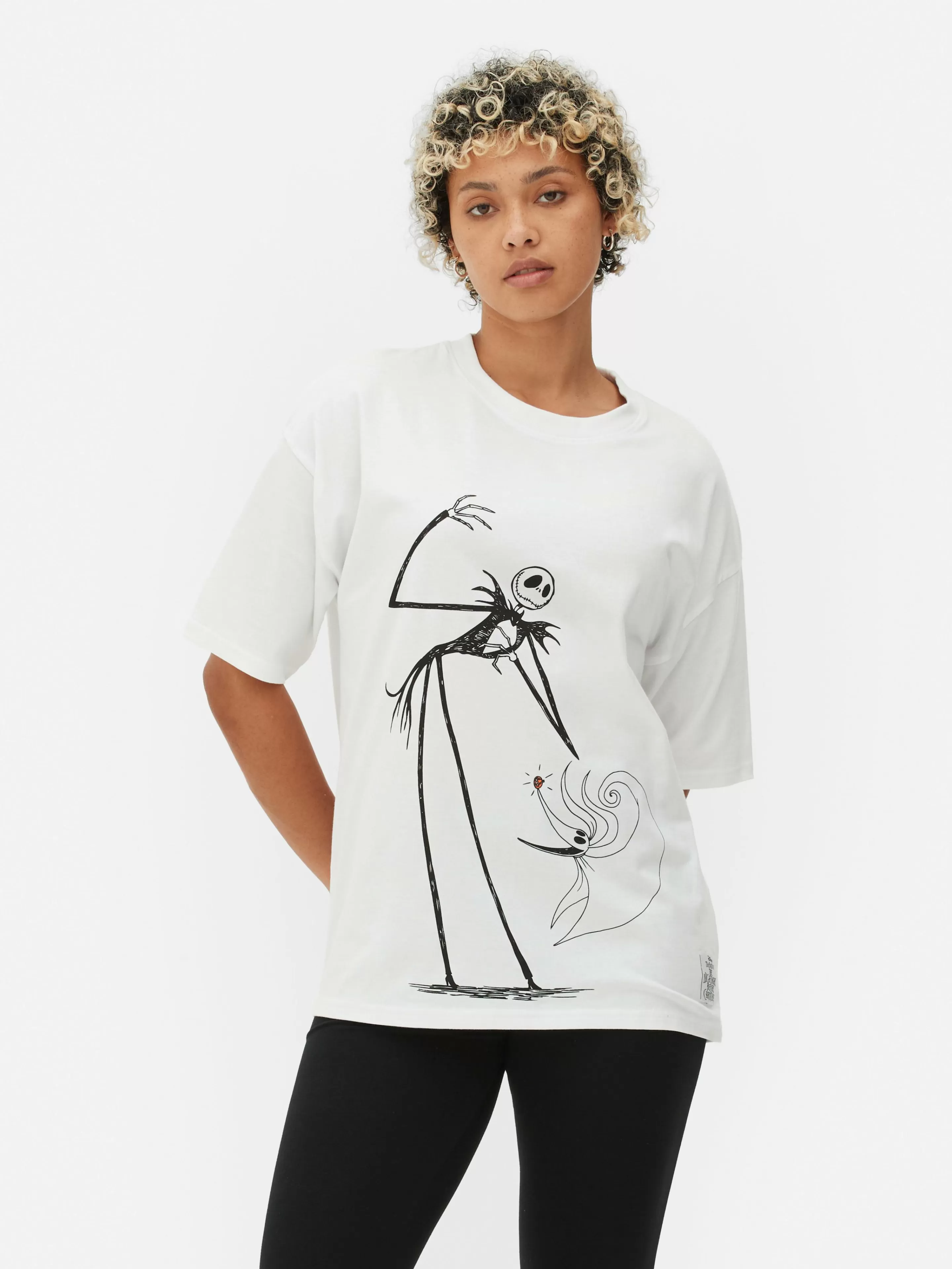 Mujer Primark Tops Y Camisetas | Camiseta De Pesadilla Antes De Navidad De Disney