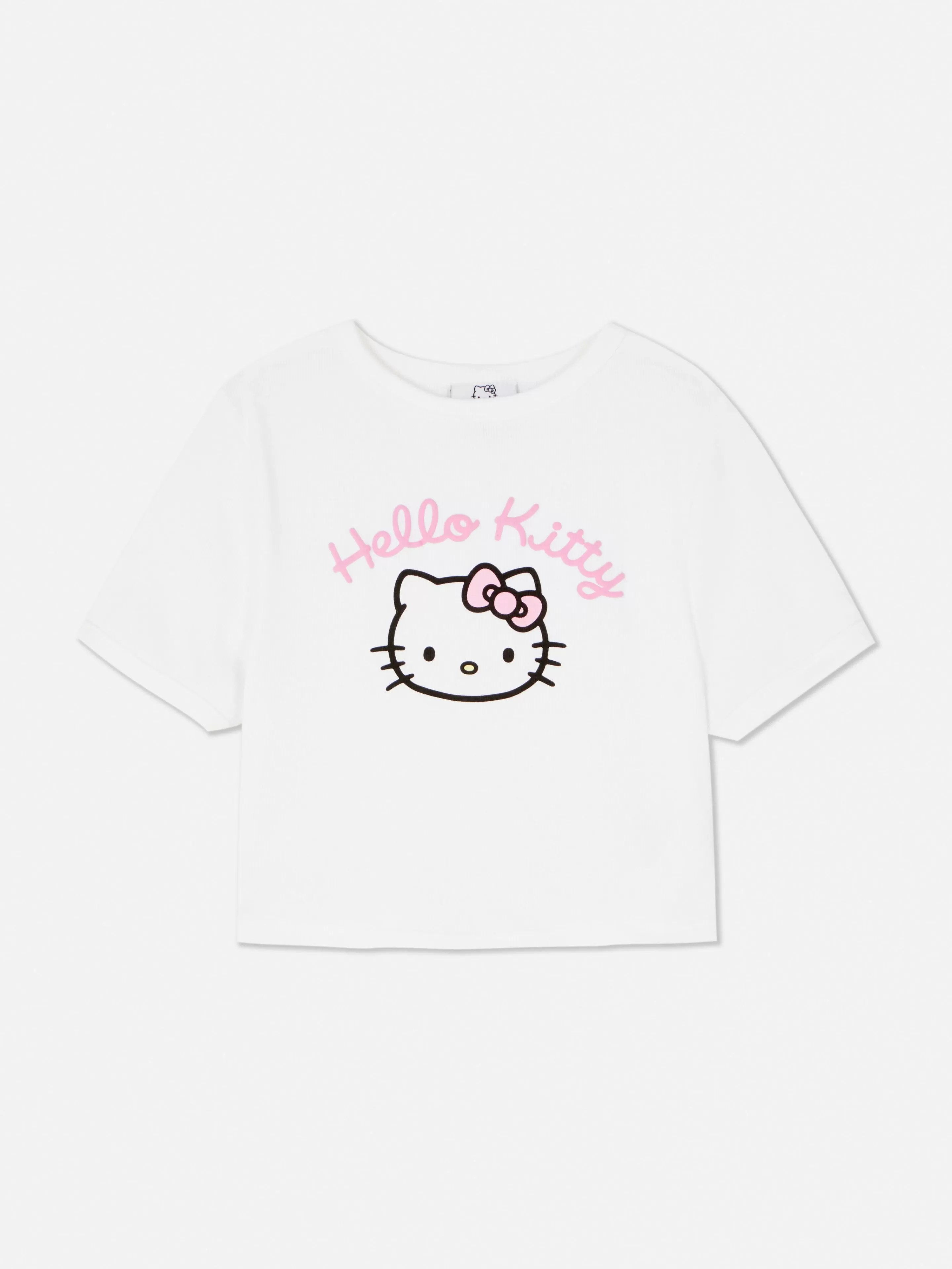Mujer Primark Tops De Pijama | Camiseta De Pijama Corta Y Ceñida De Hello Kitty