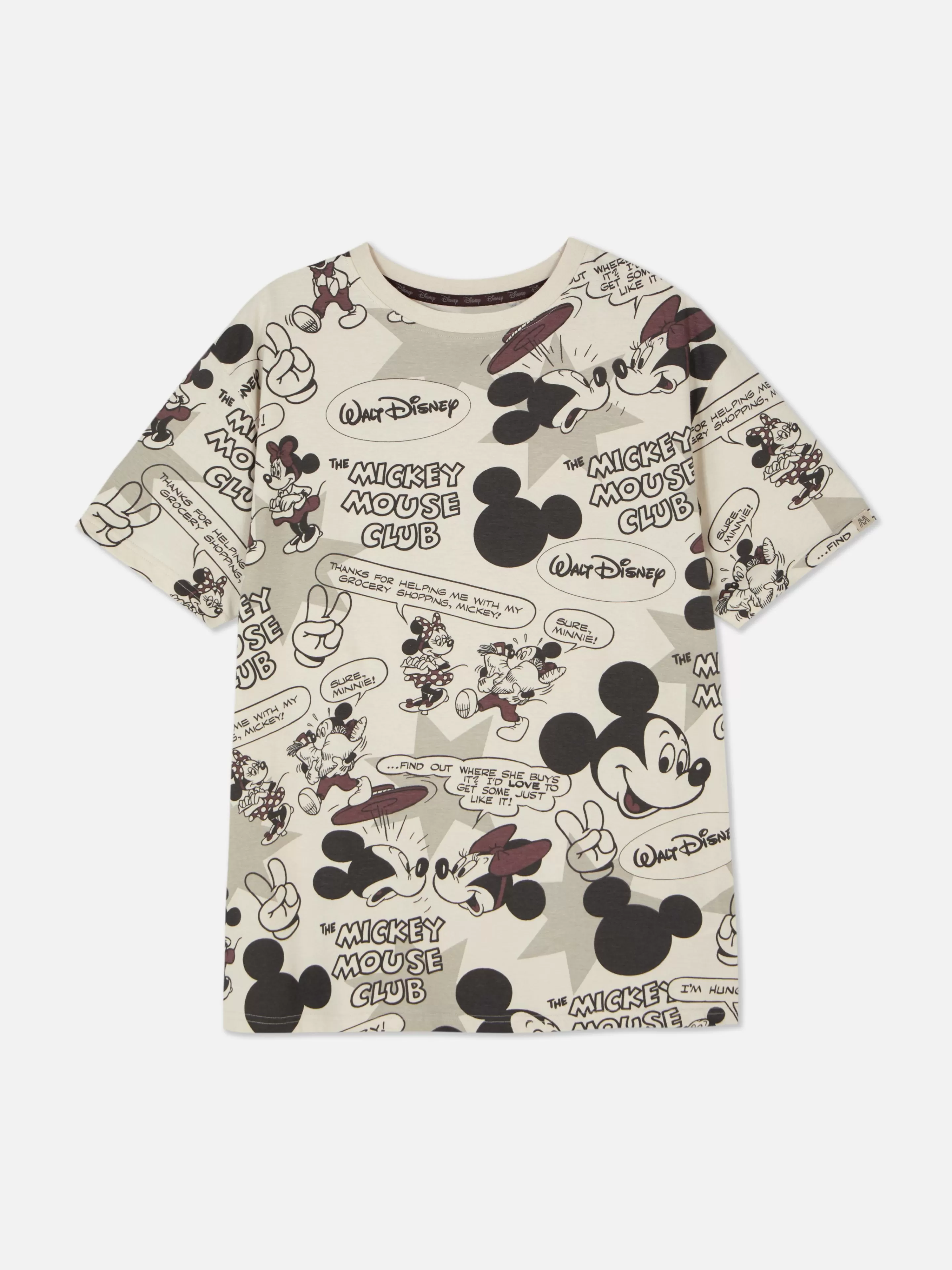 Mujer Primark Tops De Pijama | Camiseta De Pijama De Mickey Mouse De Disney