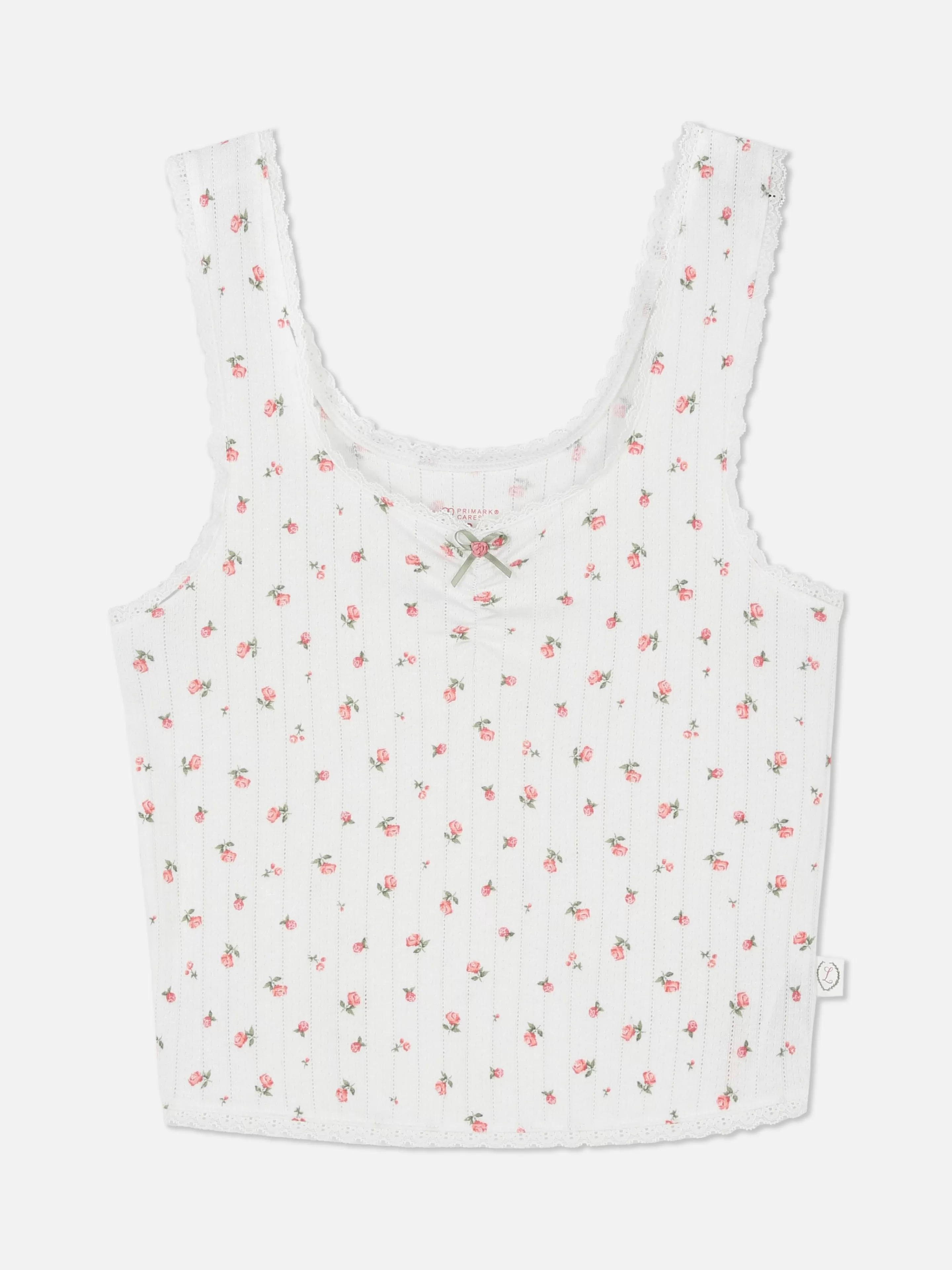 Mujer Primark Tops De Pijama | Camiseta De Pijama Sin Mangas De Pointelle