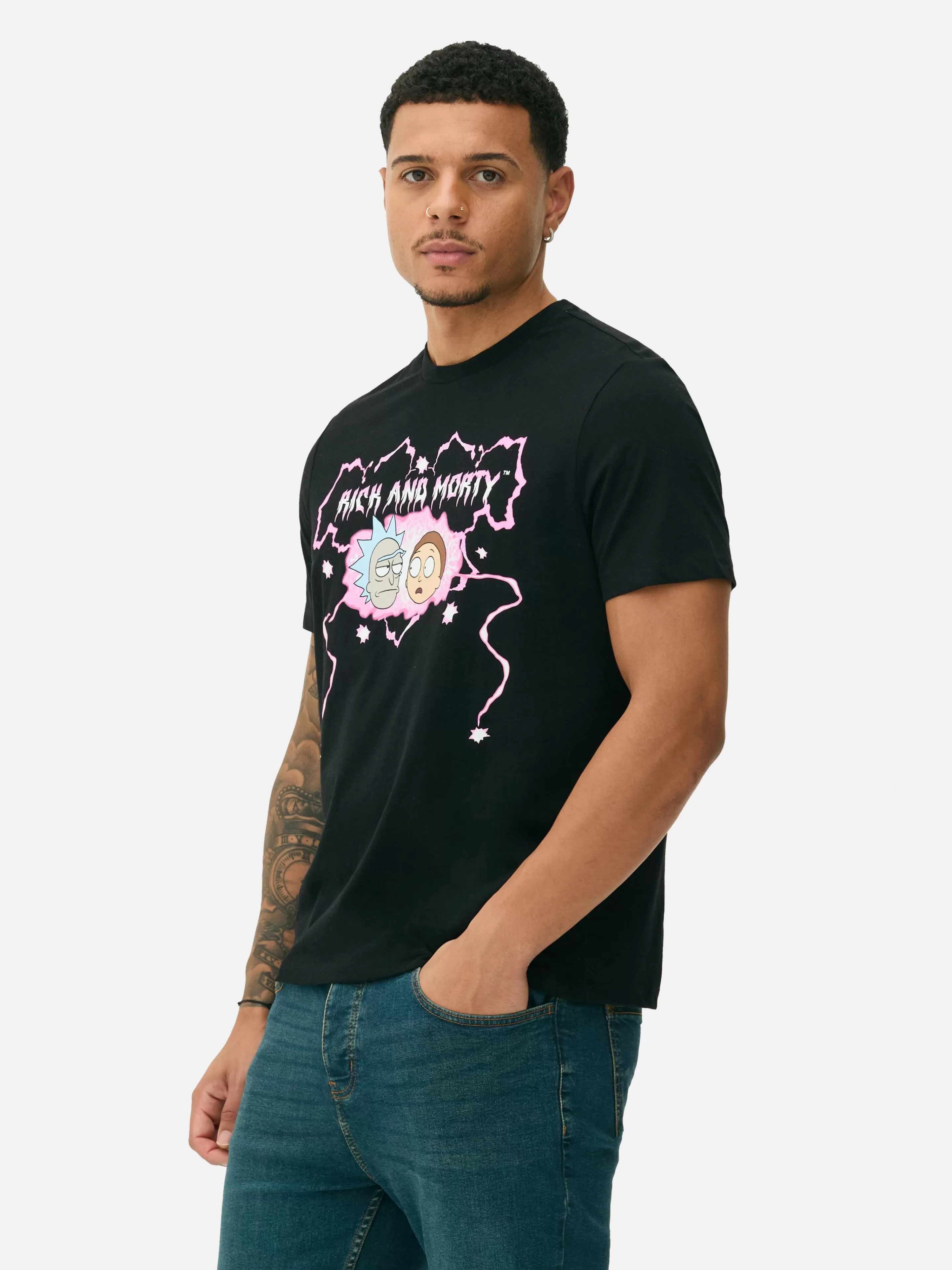 Hombre Primark Camisetas Y Sudaderas Con Estampado Gráfico | Tops Y Camisetas | Camiseta De Rick Y Morty