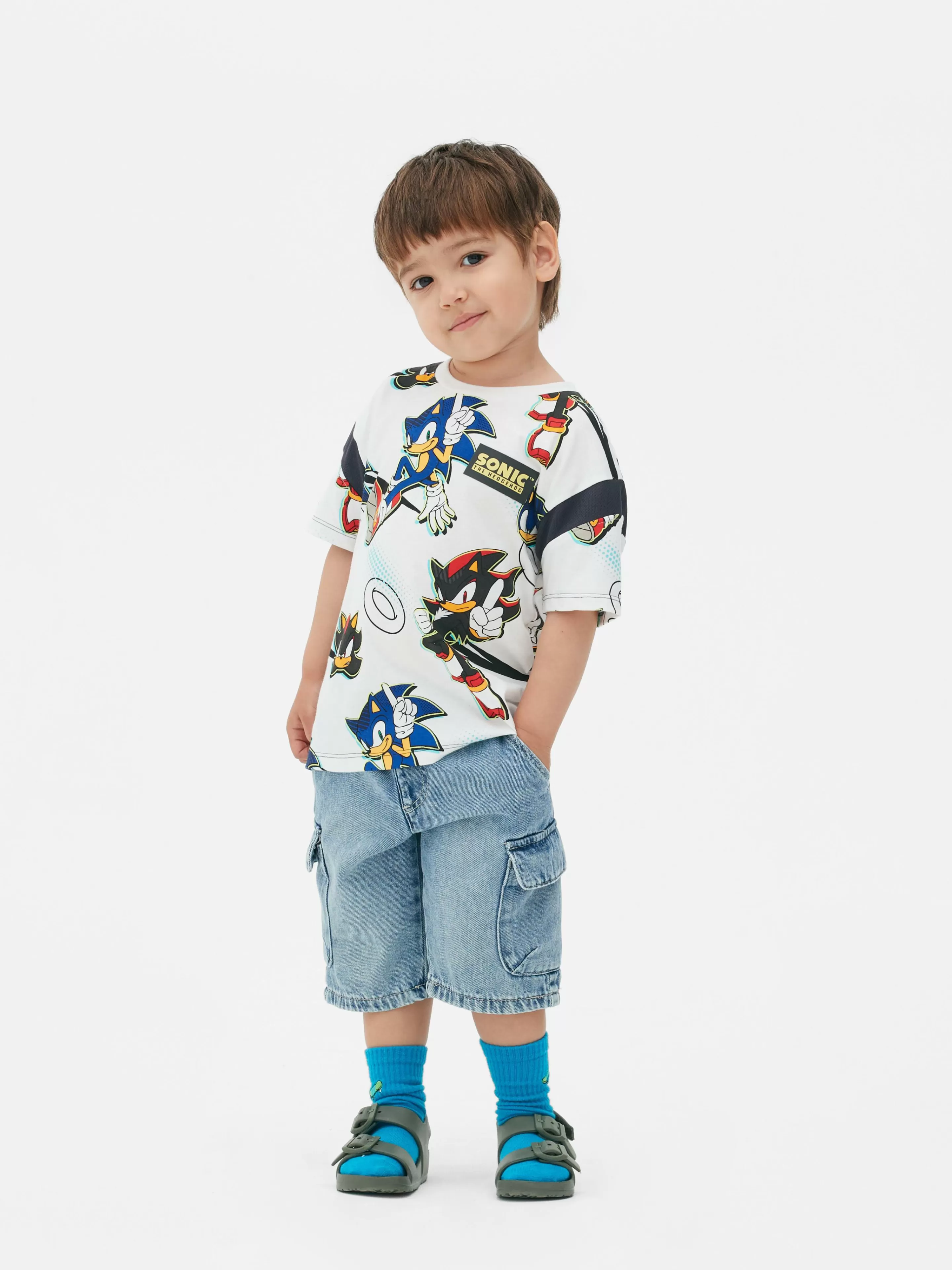 Niños Primark Tops Y Camisetas | Camiseta De Sonic, El Erizo, Y Shadow