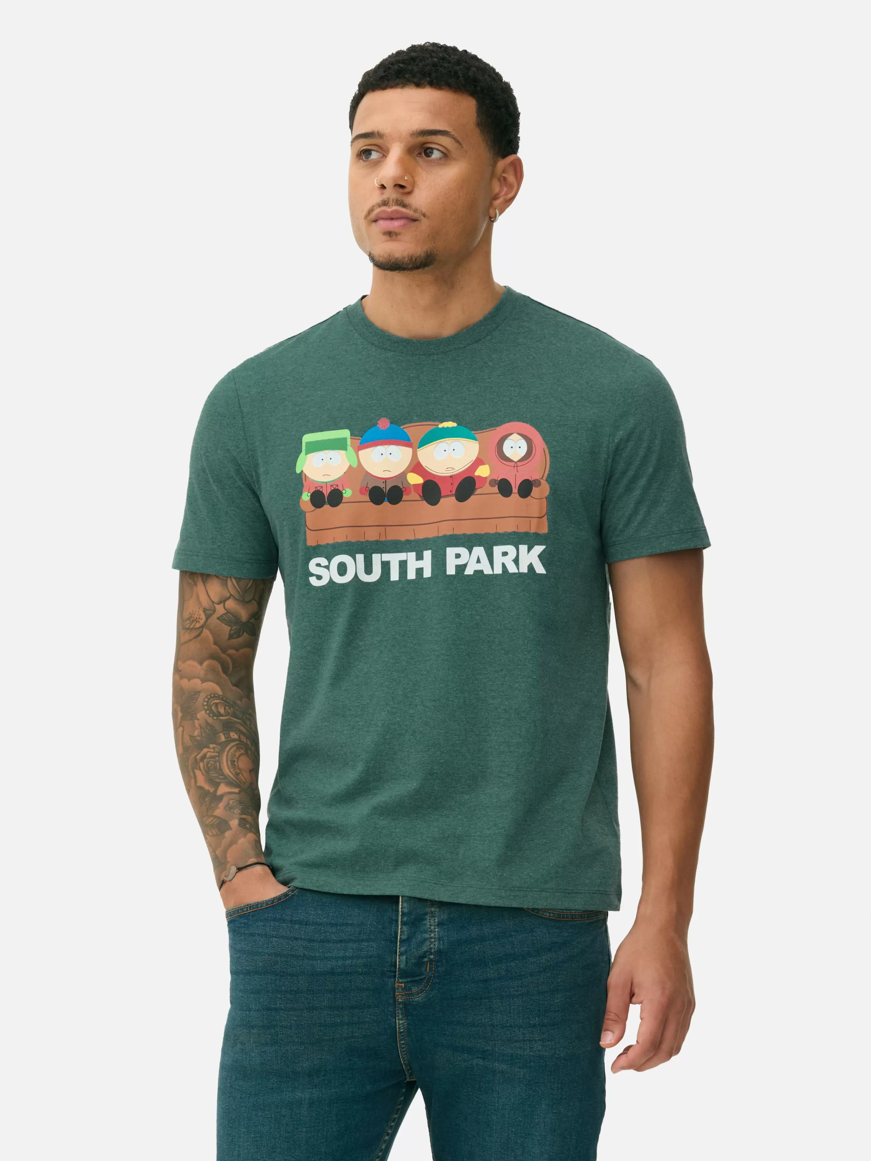 Hombre Primark Tops Y Camisetas | Camisetas Y Sudaderas Con Estampado Gráfico | Camiseta De South Park