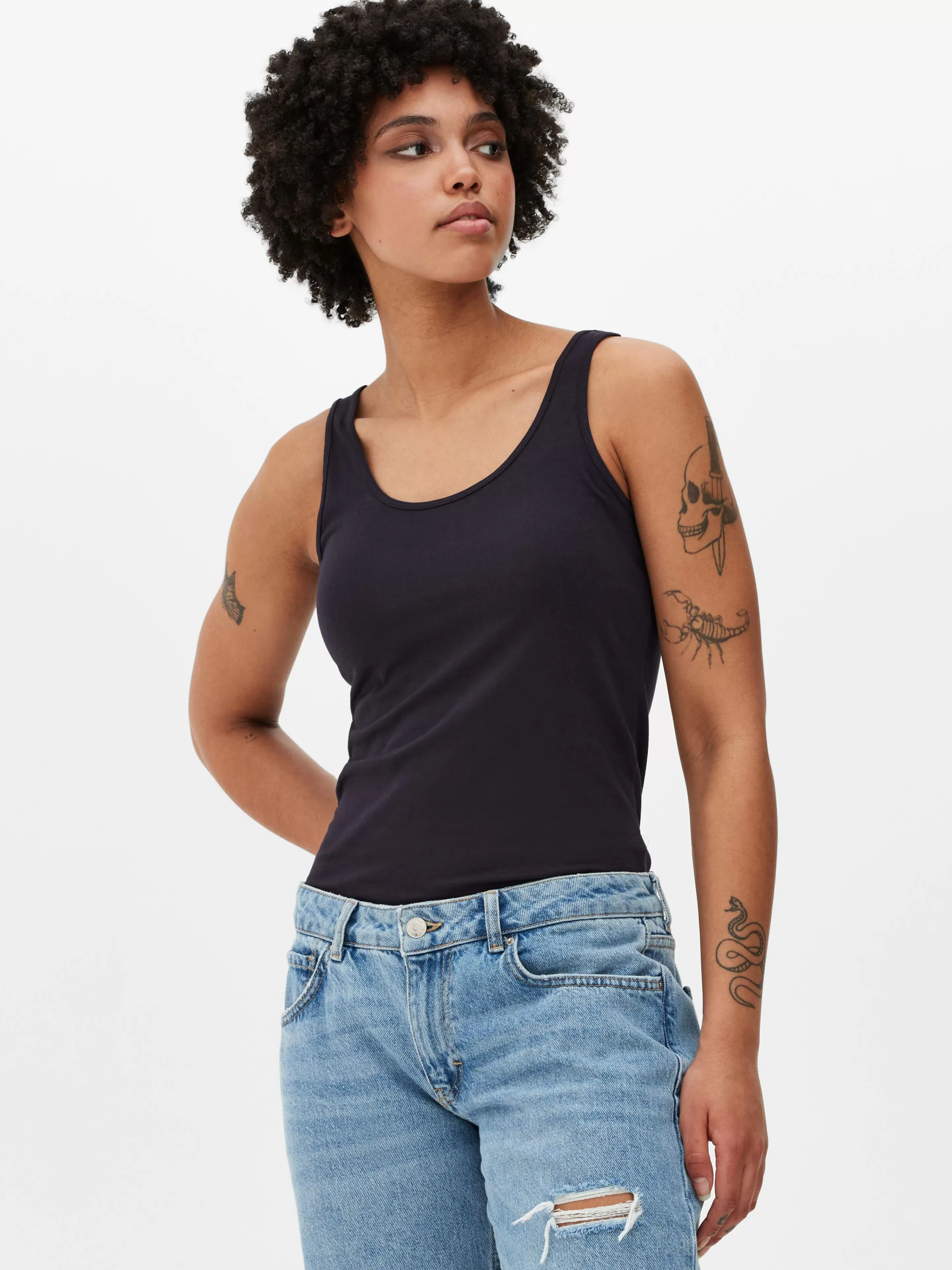 Mujer Primark Tops Y Camisetas | Camiseta De Tirantes Elástica