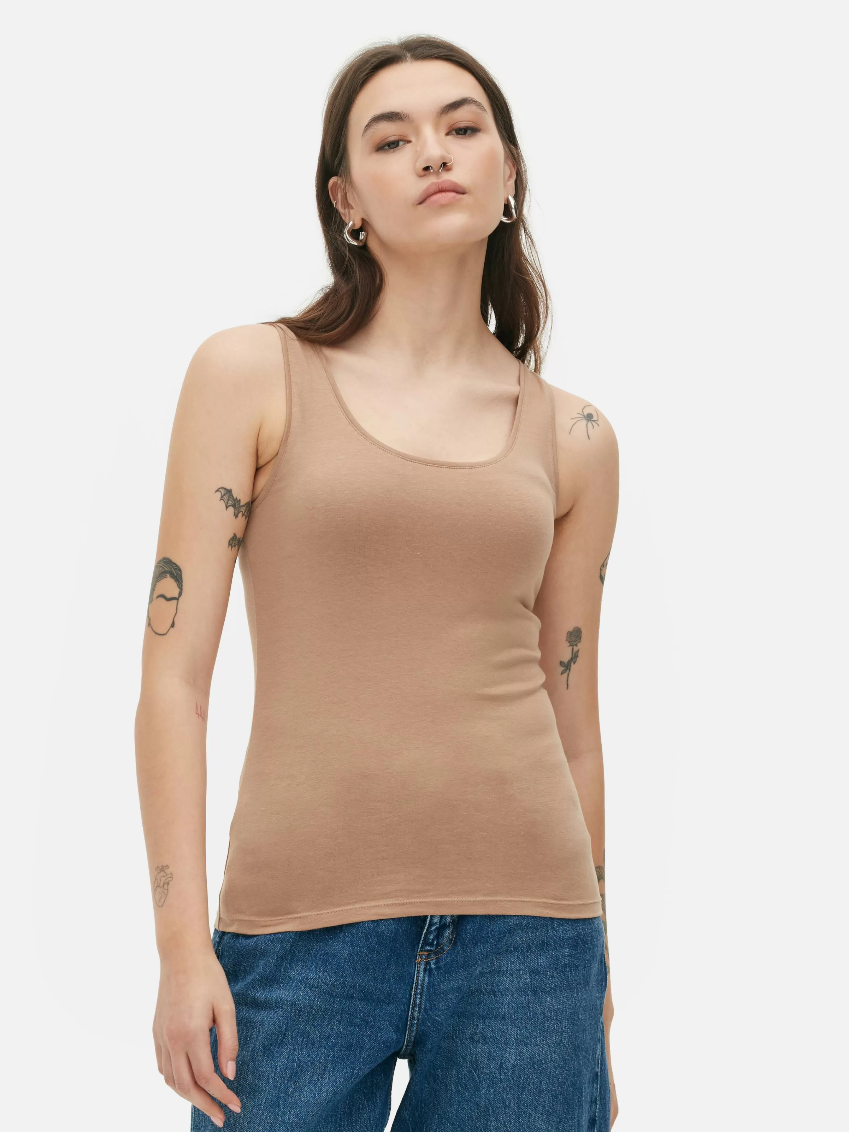 Mujer Primark Tops Y Camisetas | Camiseta De Tirantes Elástica