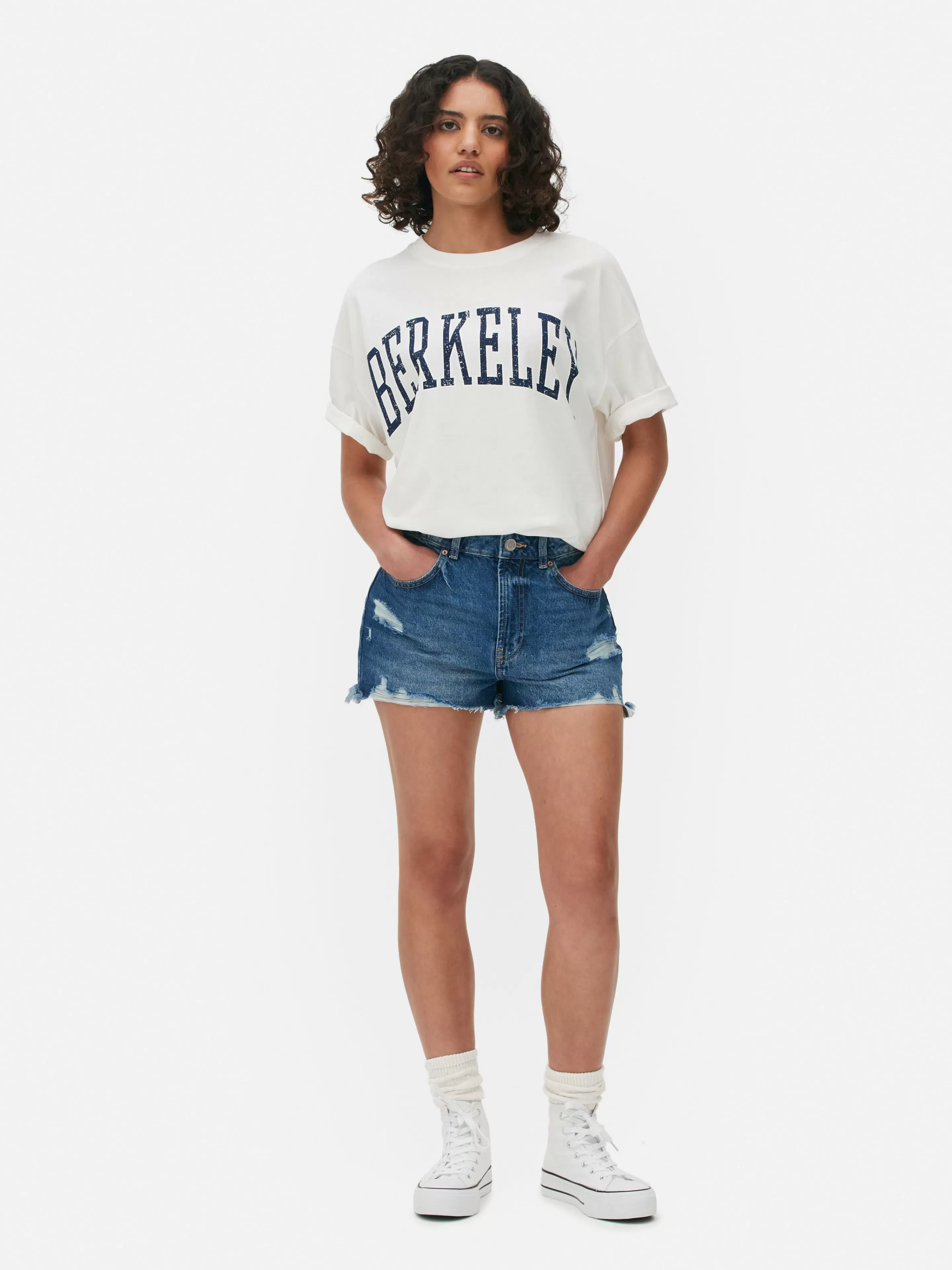 Mujer Primark Tops Y Camisetas | Camiseta Extragrande Combinable «Berkeley»