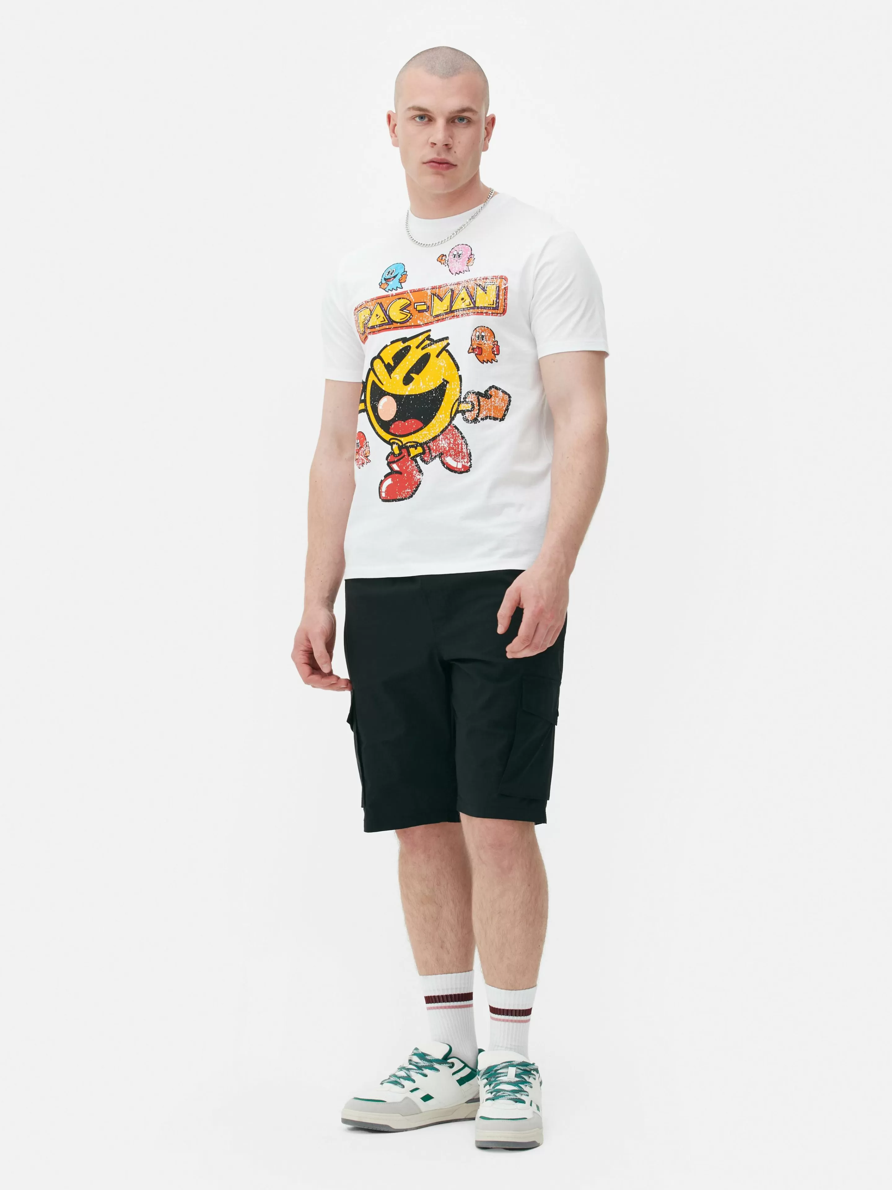 Hombre Primark Tops Y Camisetas | Camiseta Gráfica De Pac-Man