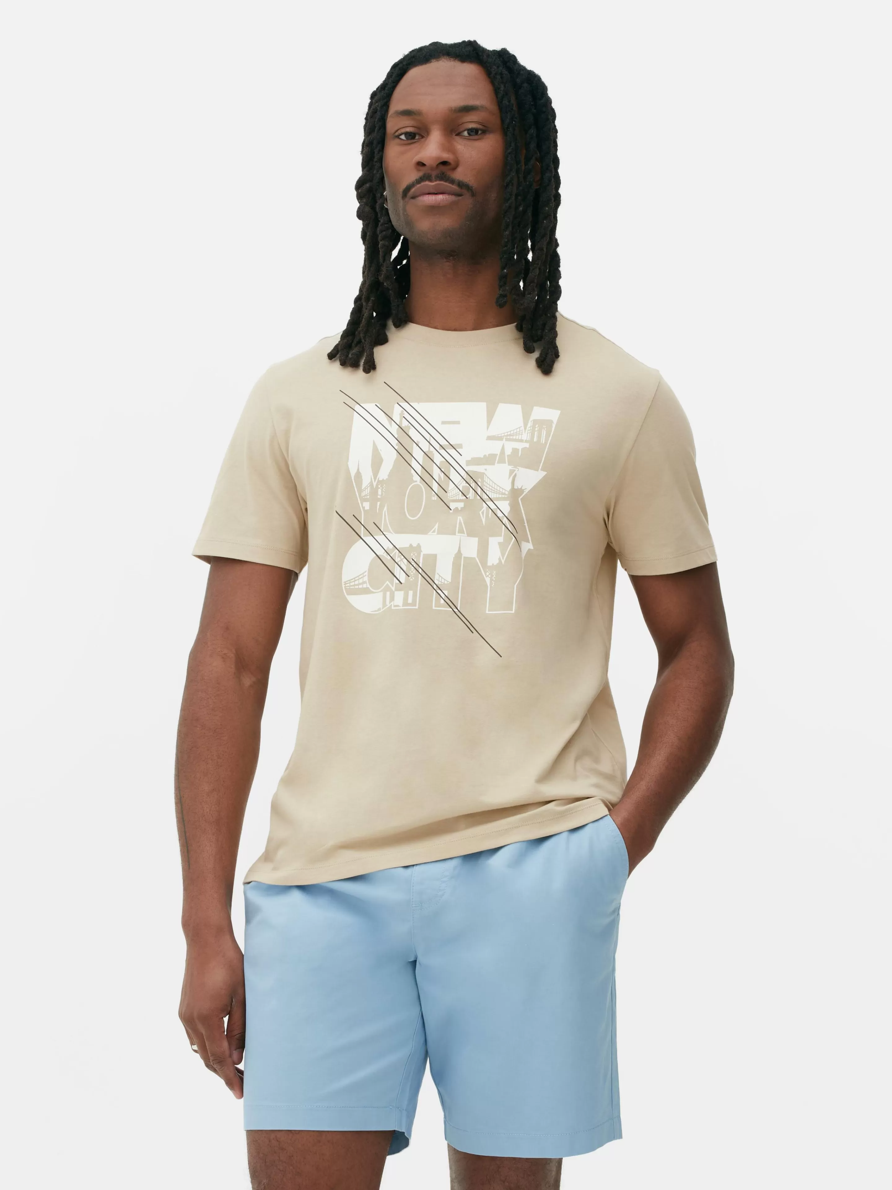 Hombre Primark Tops Y Camisetas | Camiseta Gráfica «New York City»