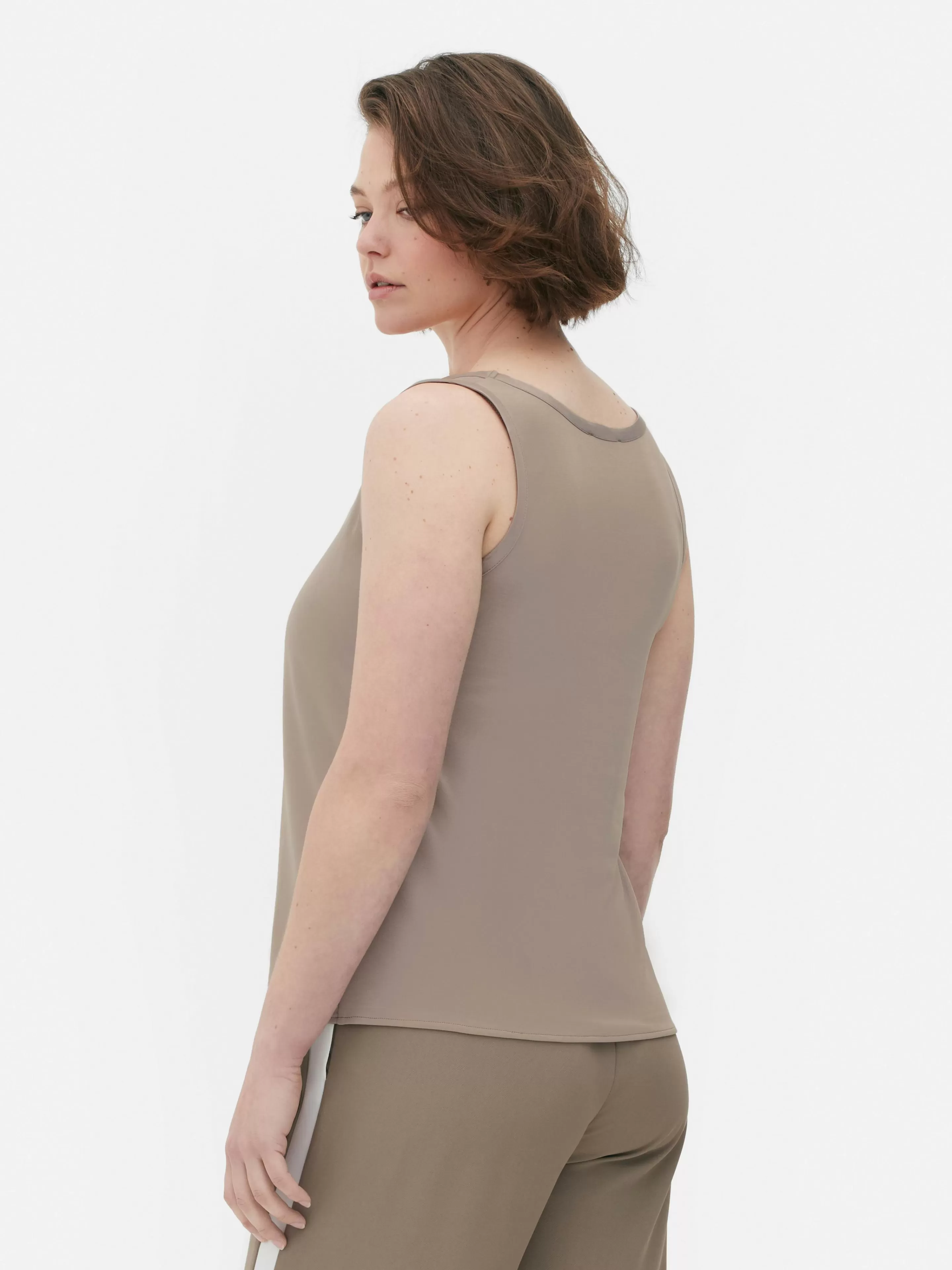 Mujer Primark Tops Y Camisetas | Camiseta Sin Mangas Básica De Corte Holgado