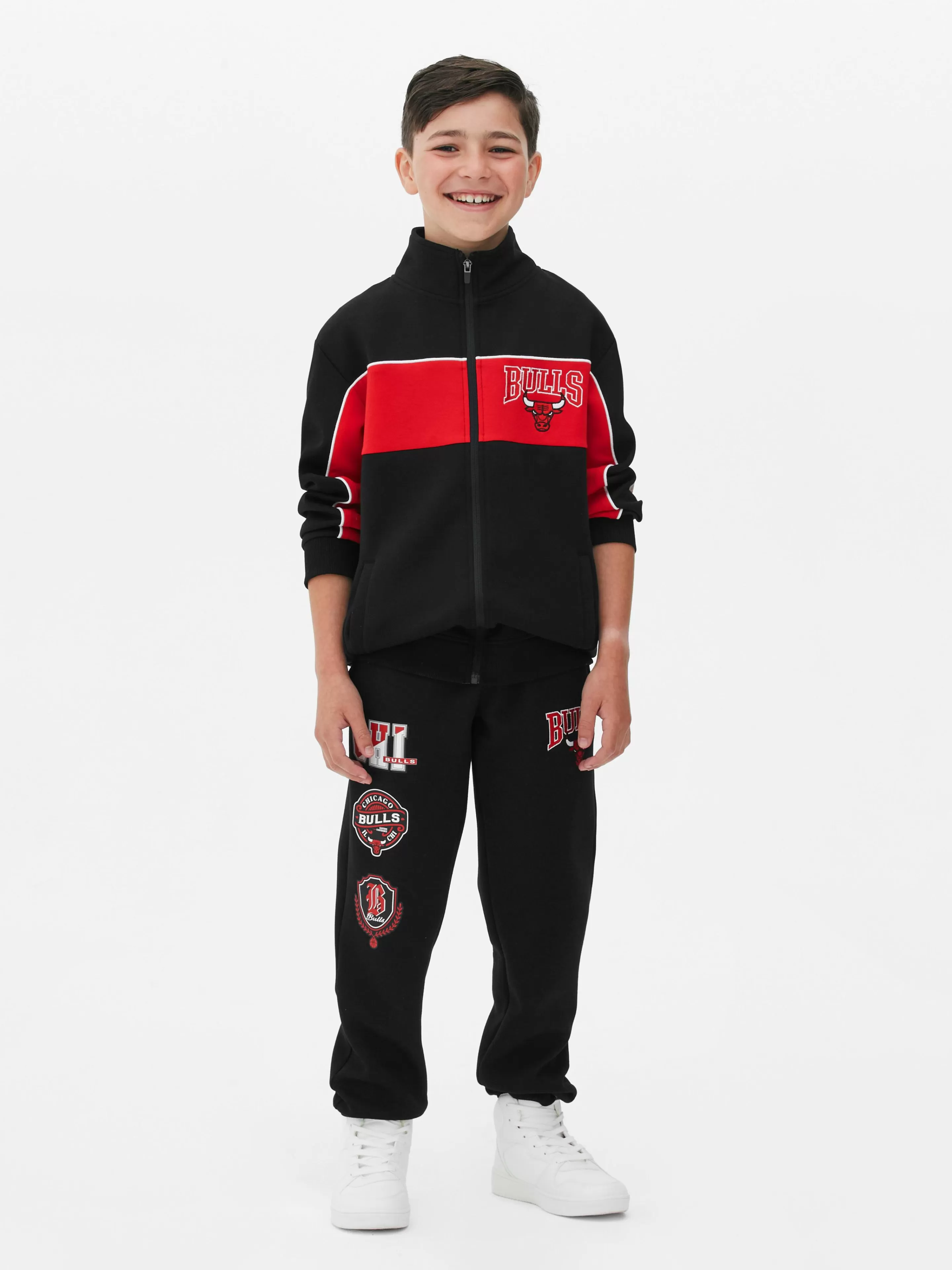 Niños Primark Sudaderas Con Y Sin Capucha | Chaqueta De Cuello Chimenea De Los Chicago Bulls