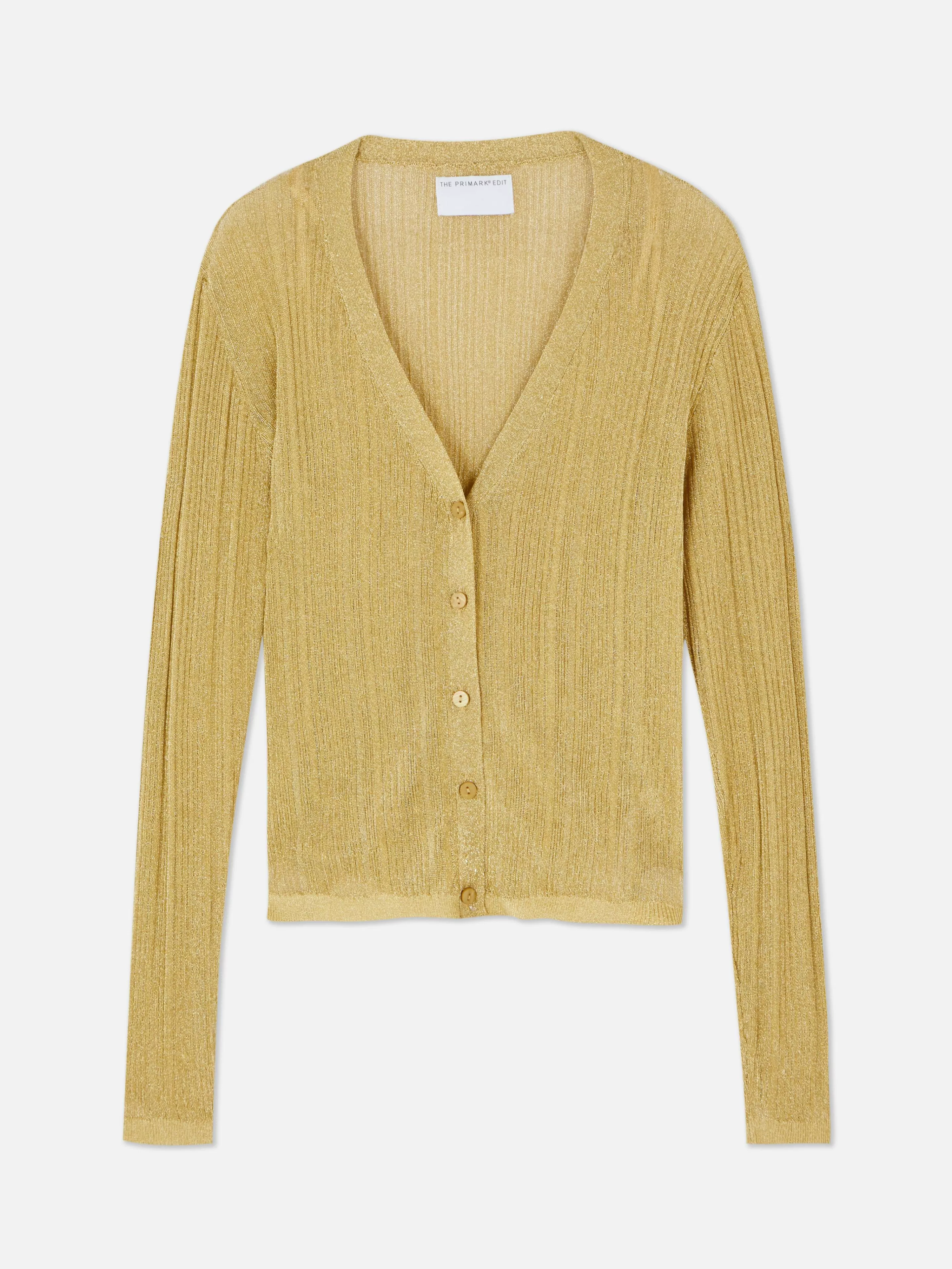 Mujer Primark Jerseys Y Cárdigans | Cárdigan De Punto Con Cuello De Pico De The Edit