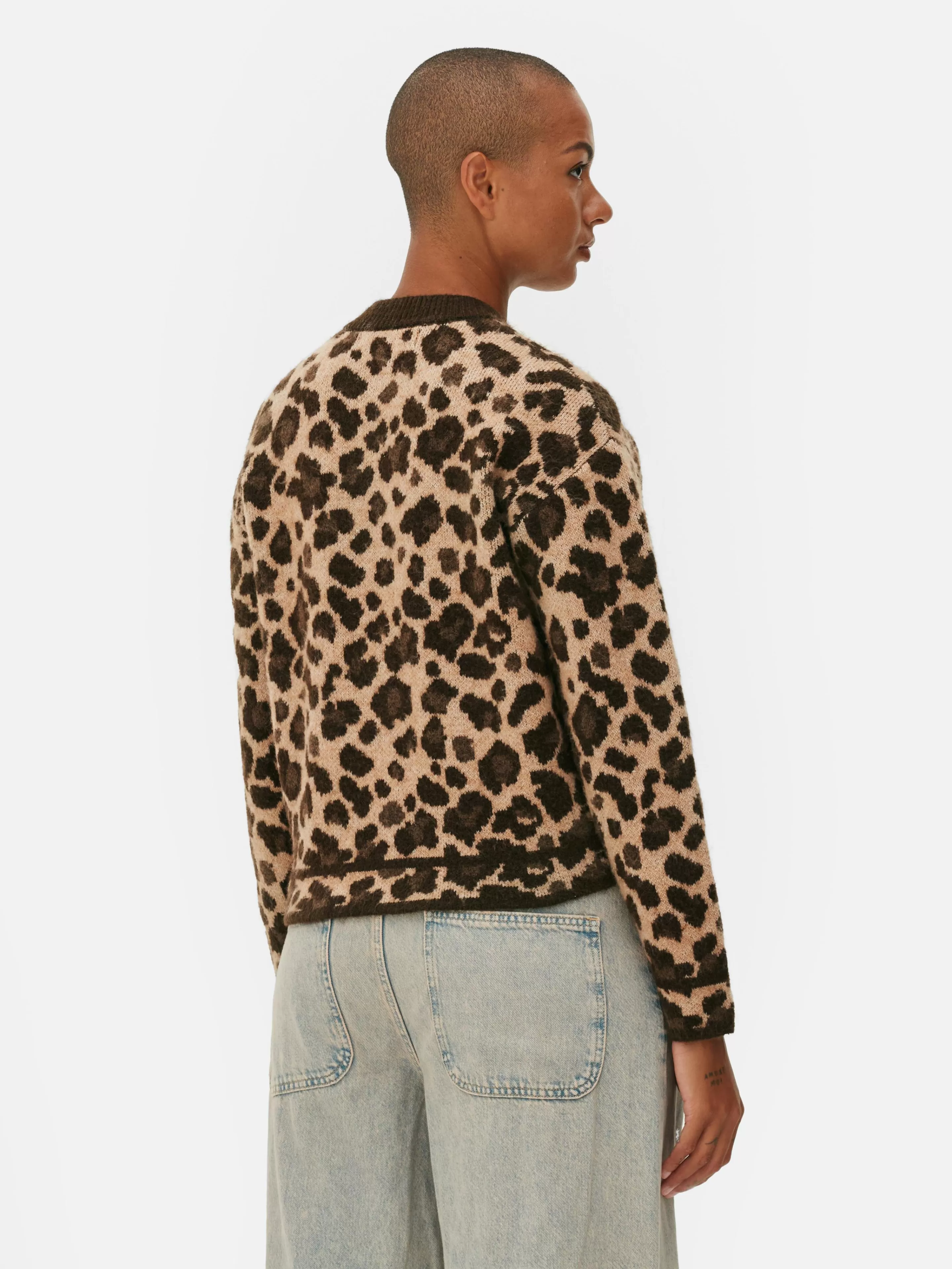 Mujer Primark Jerseys Y Cárdigans | Cárdigan Tipo Bómber Con Estampado De Leopardo