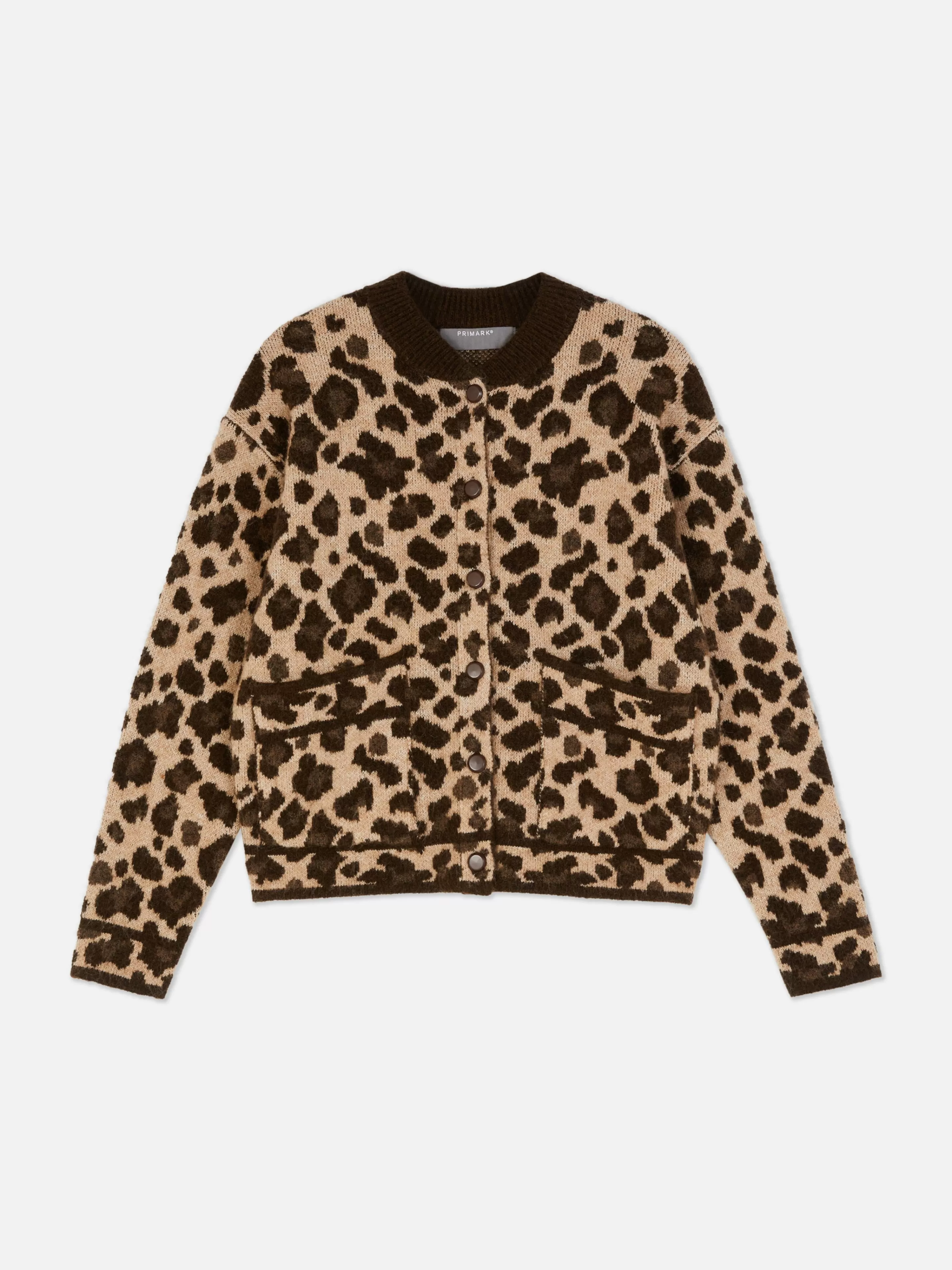Mujer Primark Jerseys Y Cárdigans | Cárdigan Tipo Bómber Con Estampado De Leopardo