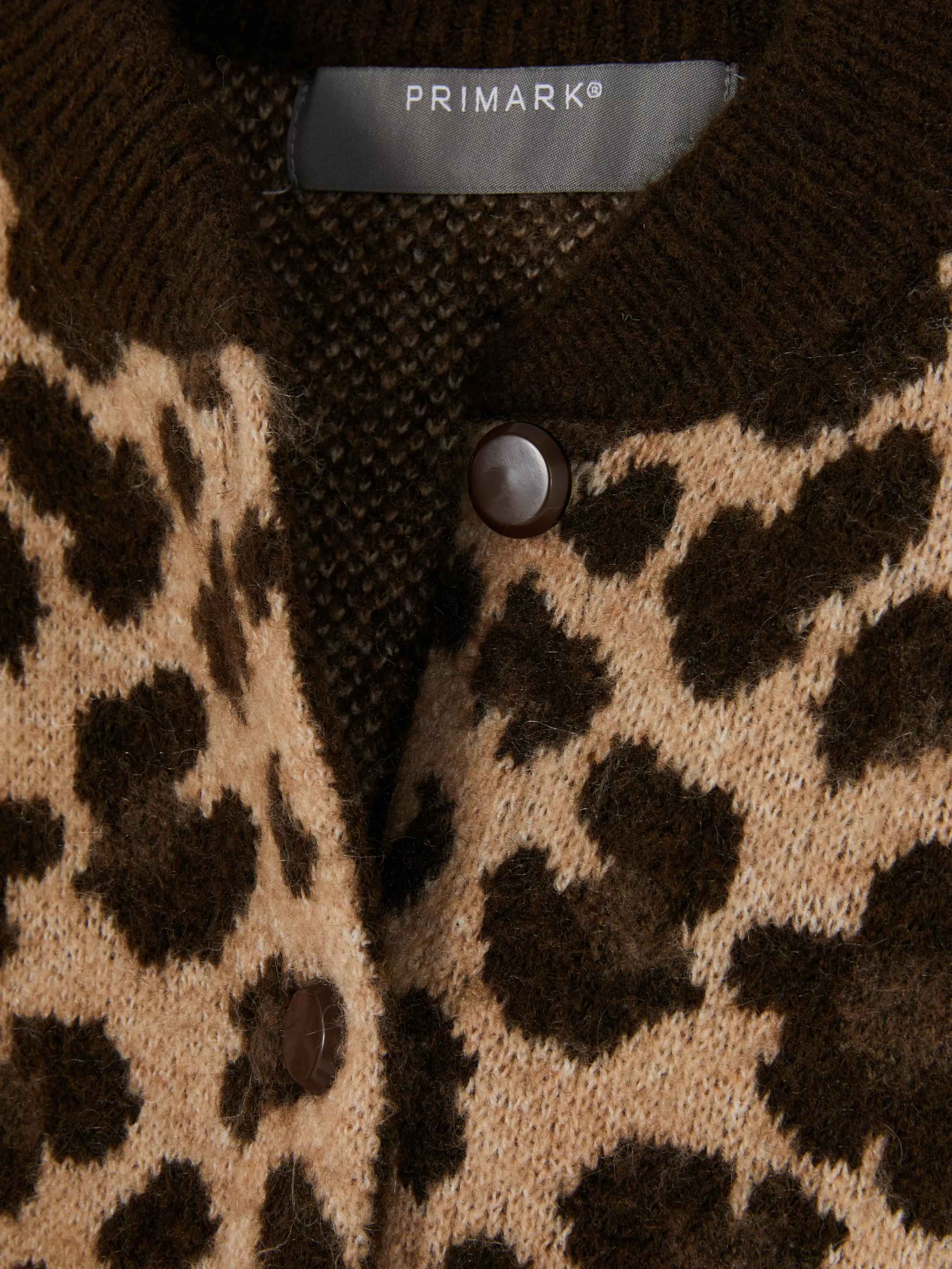Mujer Primark Jerseys Y Cárdigans | Cárdigan Tipo Bómber Con Estampado De Leopardo