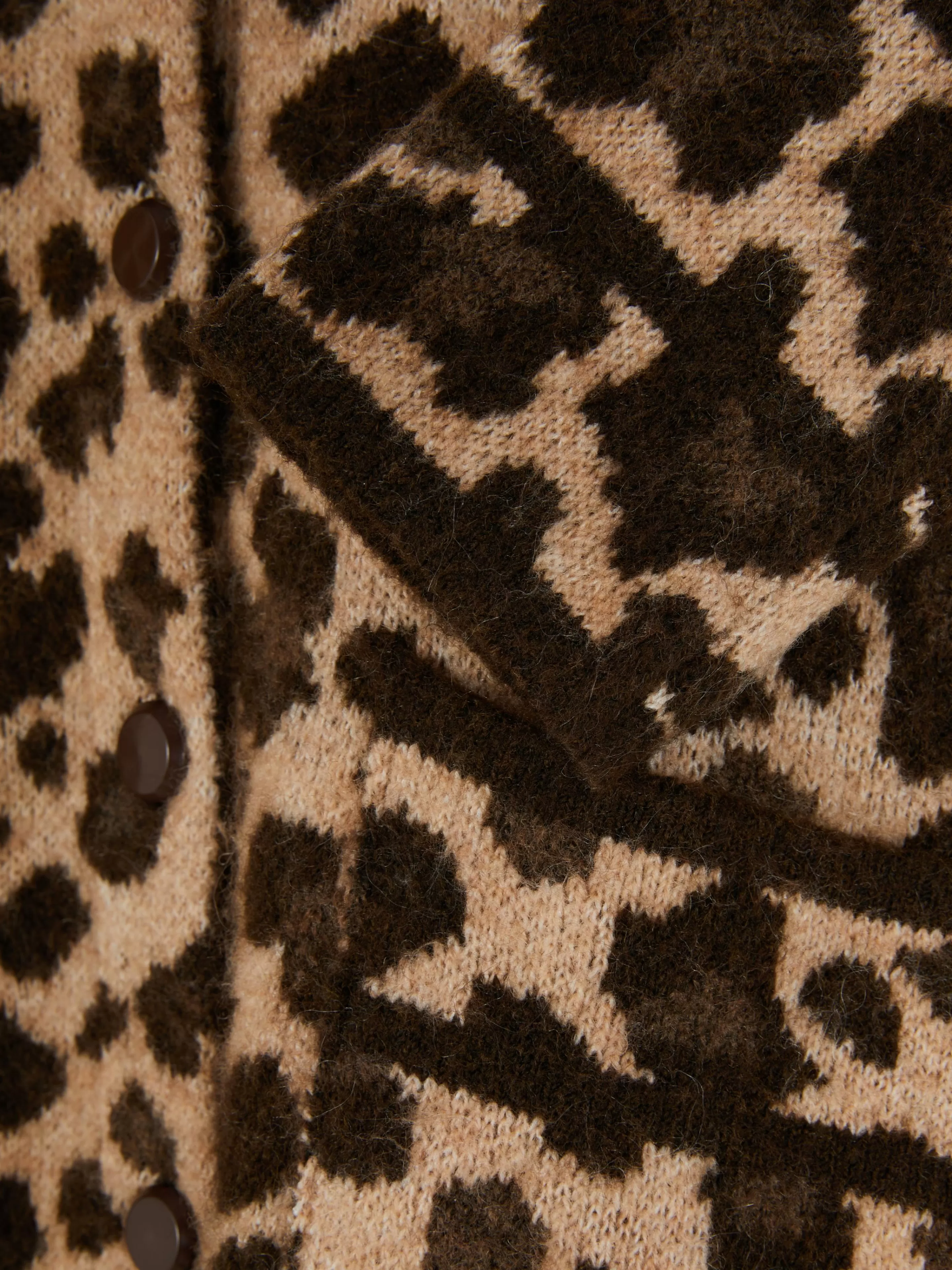 Mujer Primark Jerseys Y Cárdigans | Cárdigan Tipo Bómber Con Estampado De Leopardo