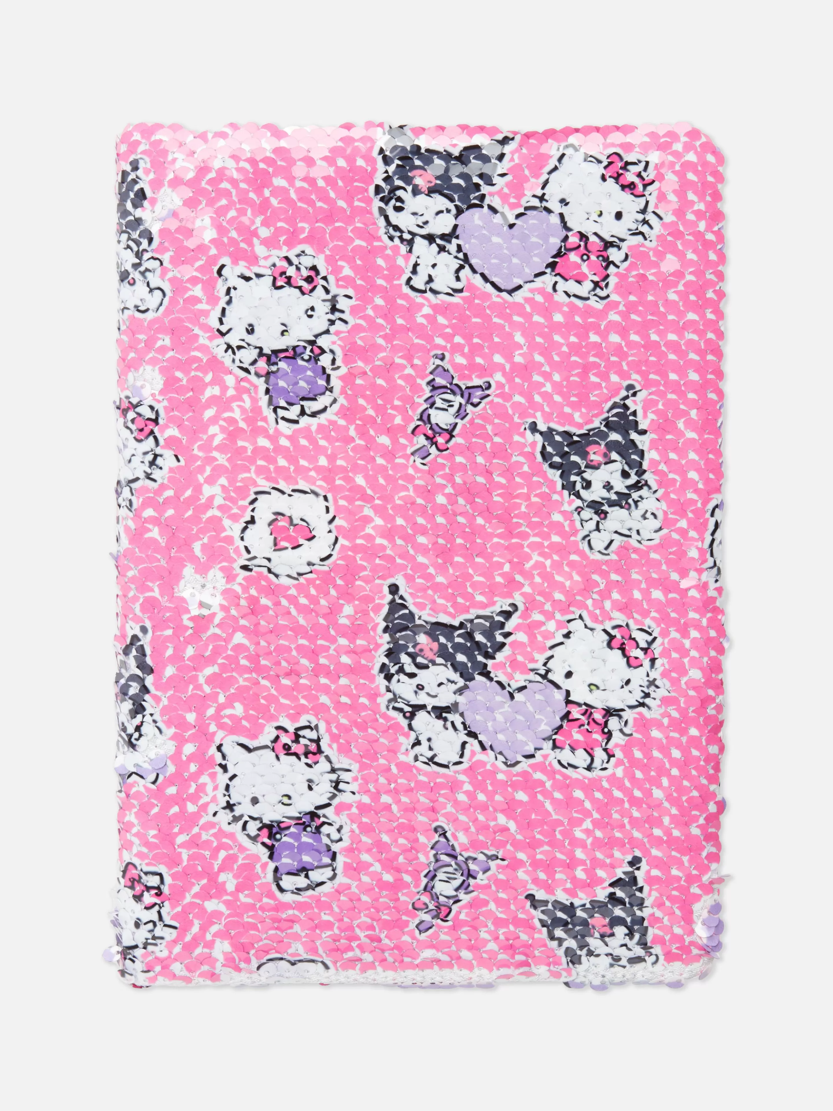 Niños Primark Cuadernos | Cuaderno A5 De Lentejuelas De Hello Kitty Y Kuromi