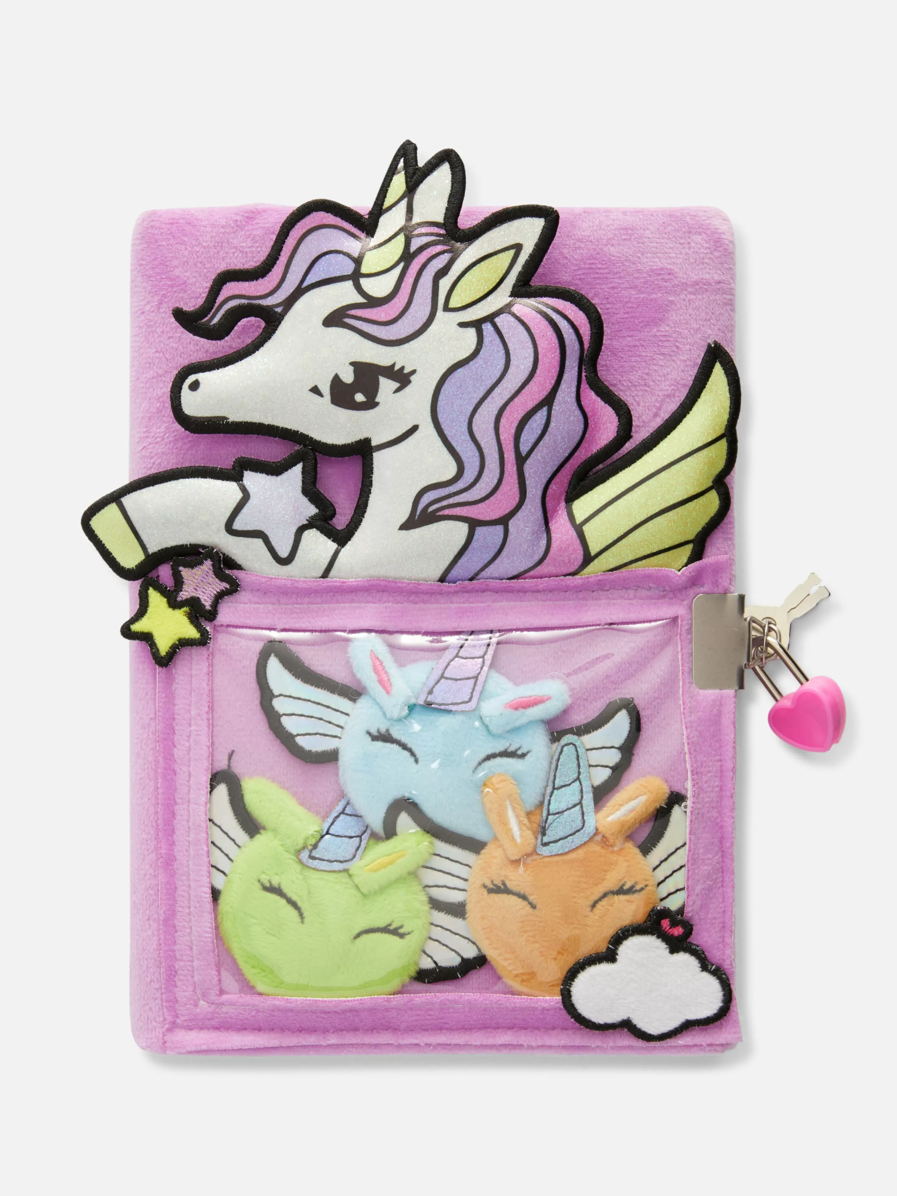 Niños Primark Cuadernos | Diario De Peluche Con Diseño De Unicornio