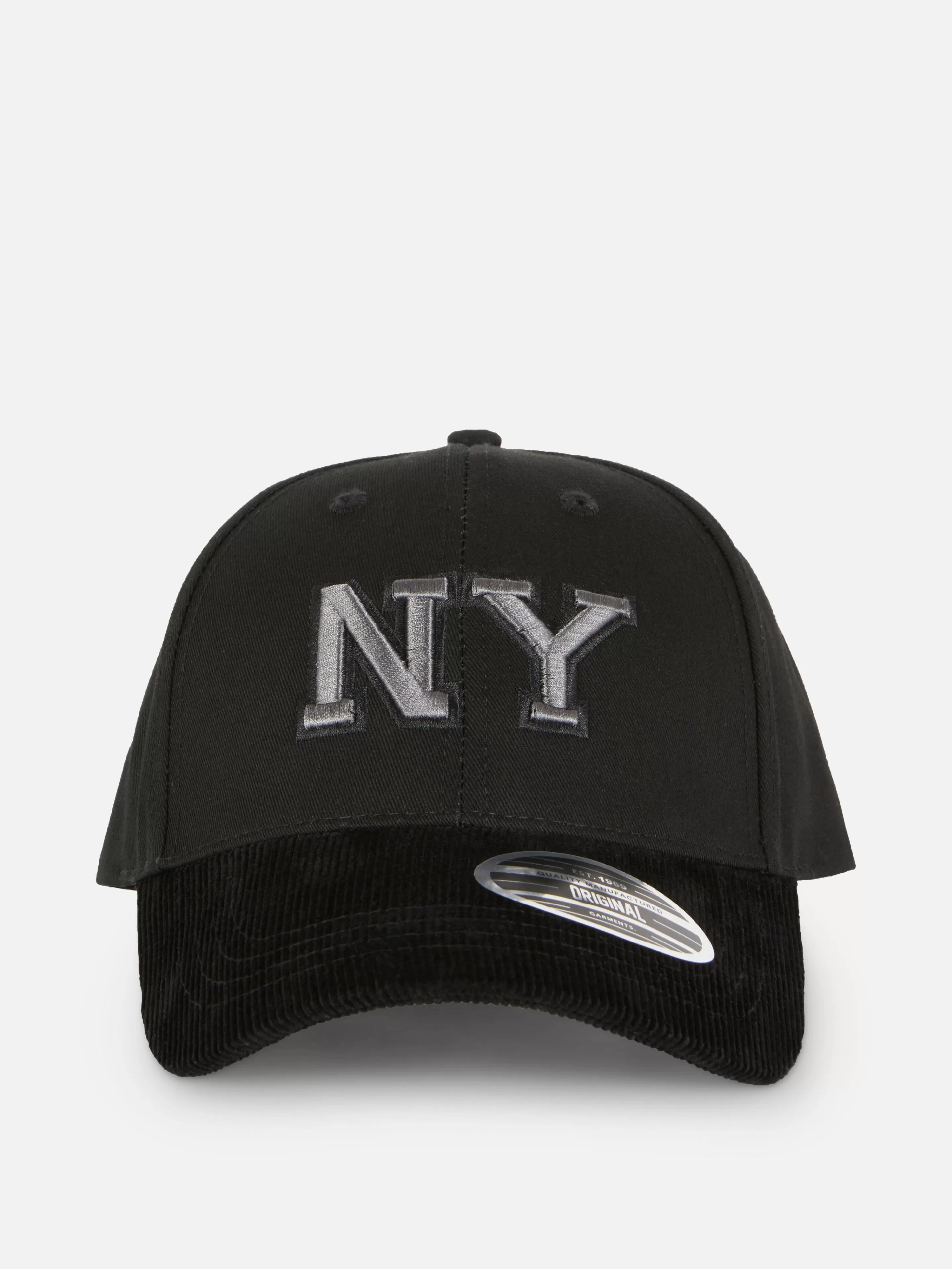 Hombre Primark Sombreros, Guantes Y Bufandas | Gorra De Béisbol Con Bordado De Nueva York